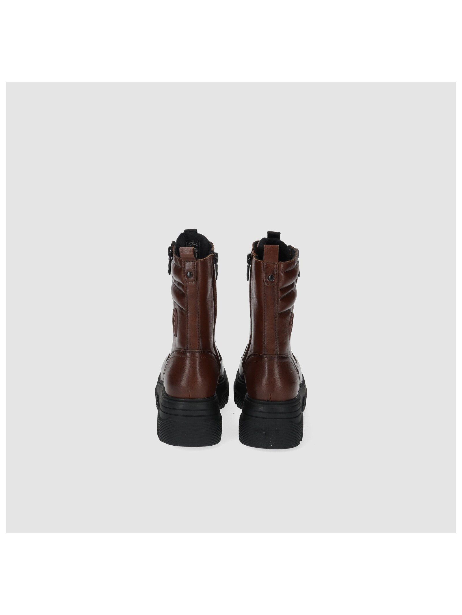 TOM TAILOR Tom Tailor Stiefelette Lederimitat Schnürstiefelette