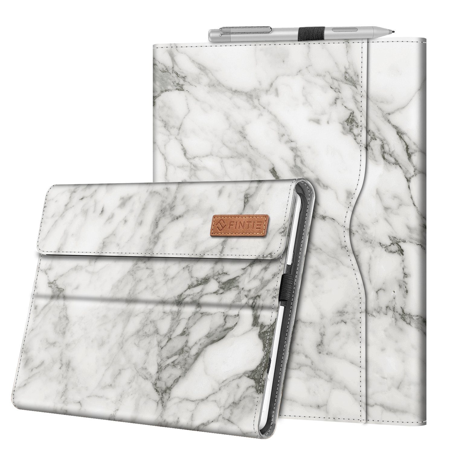 Fintie Tablet-Hülle für Microsoft Surface Go 4/Surface Go 3/Surface Go 2/Surface Go 10 Zoll, Multi-Sichtwinkel Hülle mit Dokumentschlitze, Type Cover kompatibel