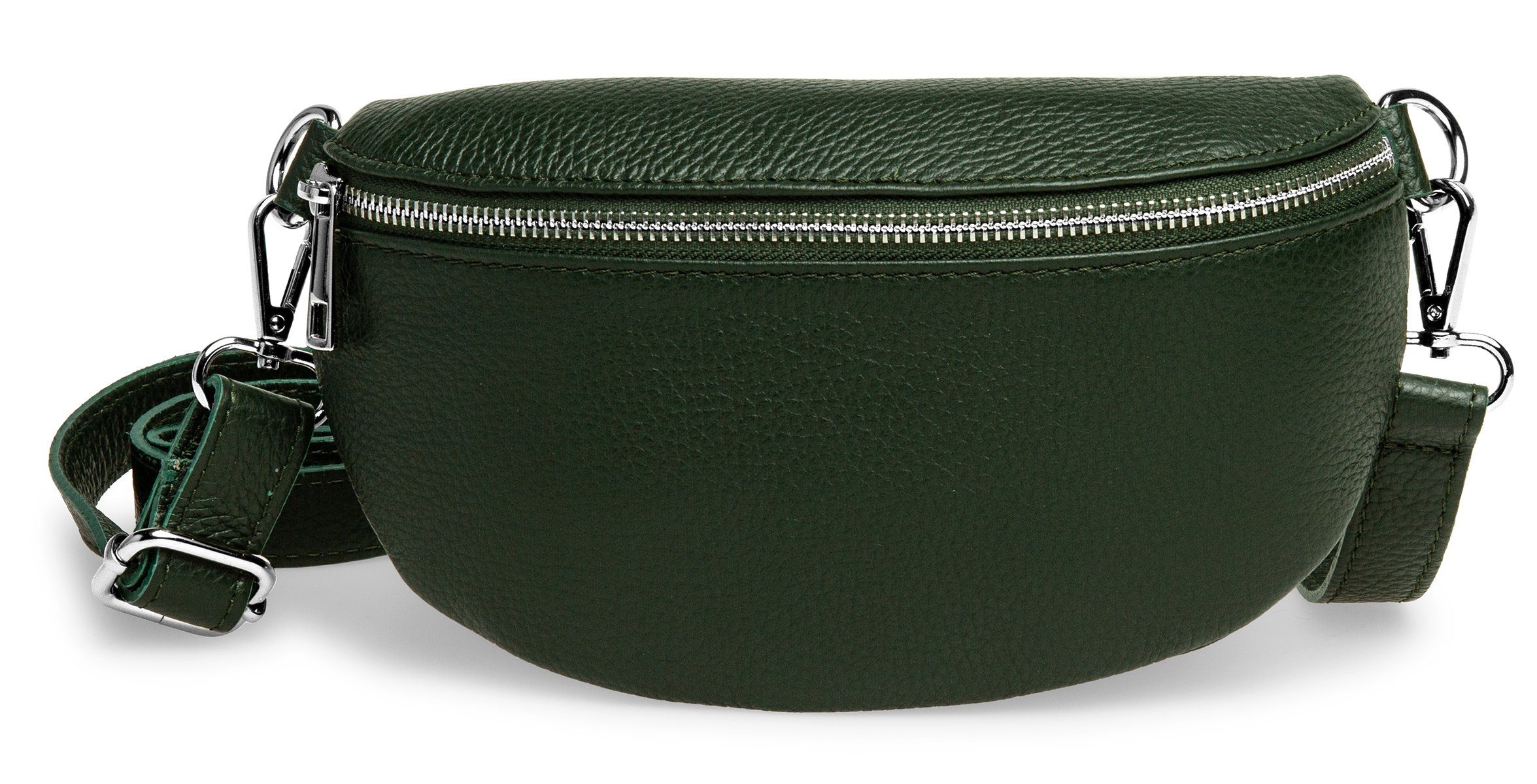 Caspar Gürteltasche Große Leder Cross Body Gürteltasche - CLASSIC LINE - Modell No.798, leicht, robust & unempfindlich - 100% Echtleder - Handmade in Italy