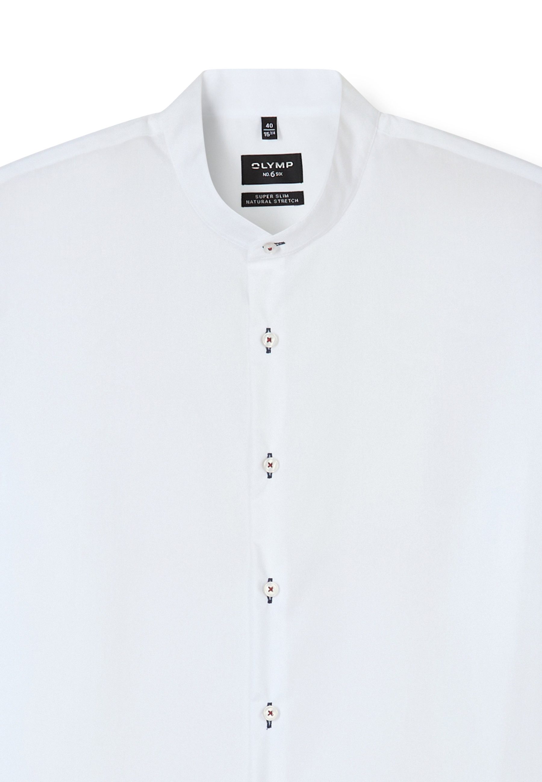 OLYMP Businesshemd OLYMP No. Six, super slim, Stehkragen