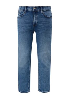 s.Oliver Stoffhose Jeans Casby / Relaxed Fit / Mid Rise / Straight Leg Waschung, Label-Patch, Kontrastnähte