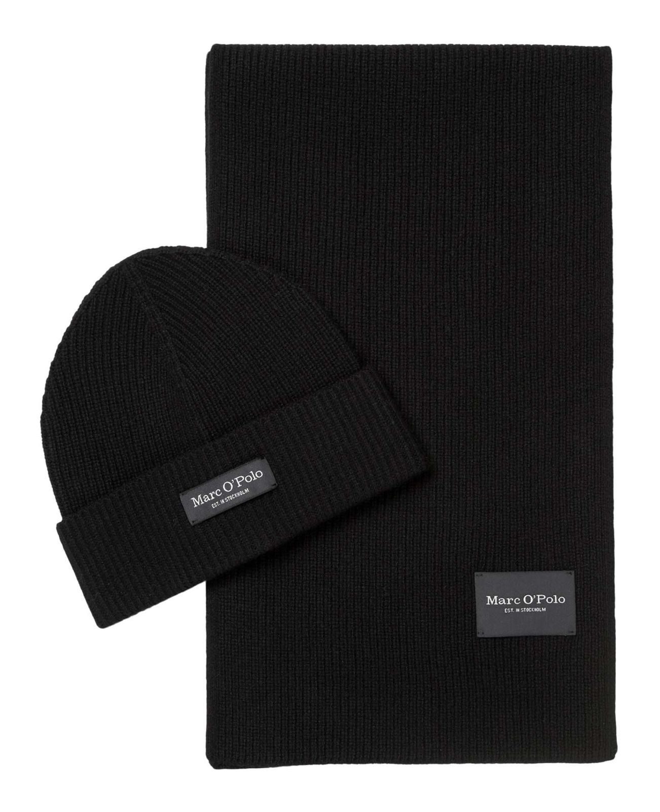 Marc O'Polo Strickmütze Knitted Hat And Scarf Set (Set, 2-St)