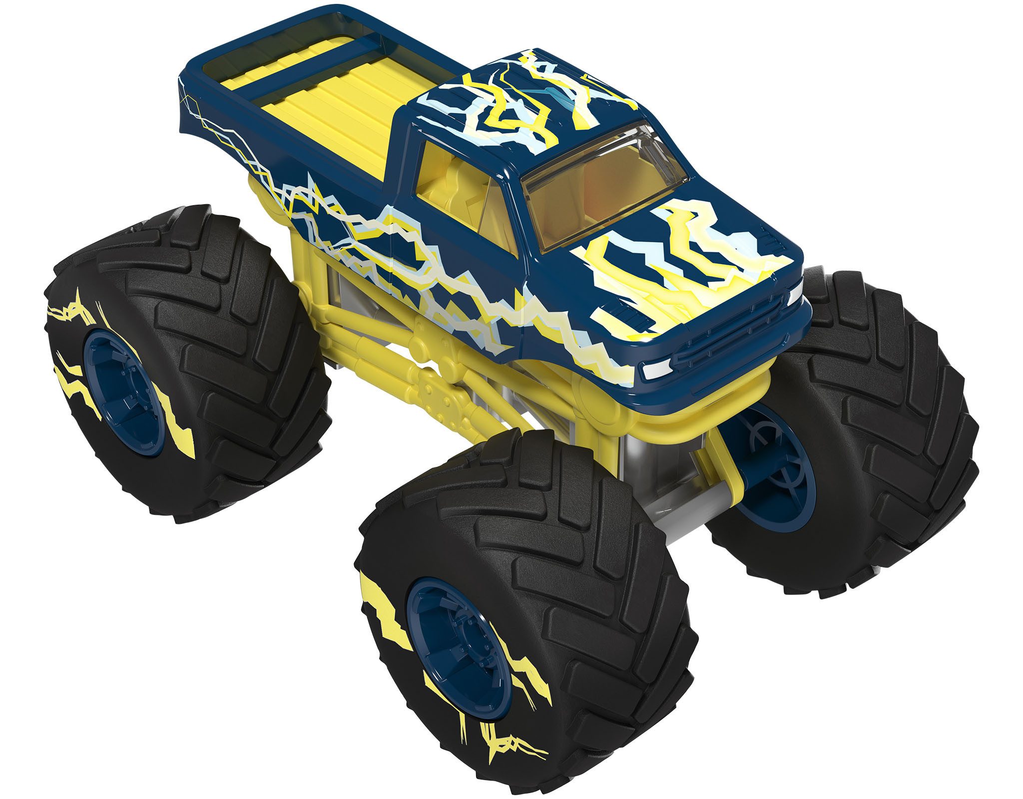 Playtive Spielzeug-Monstertruck Playtive Monster Truck Lightning Offroad mit beweglichem Fahrwerk