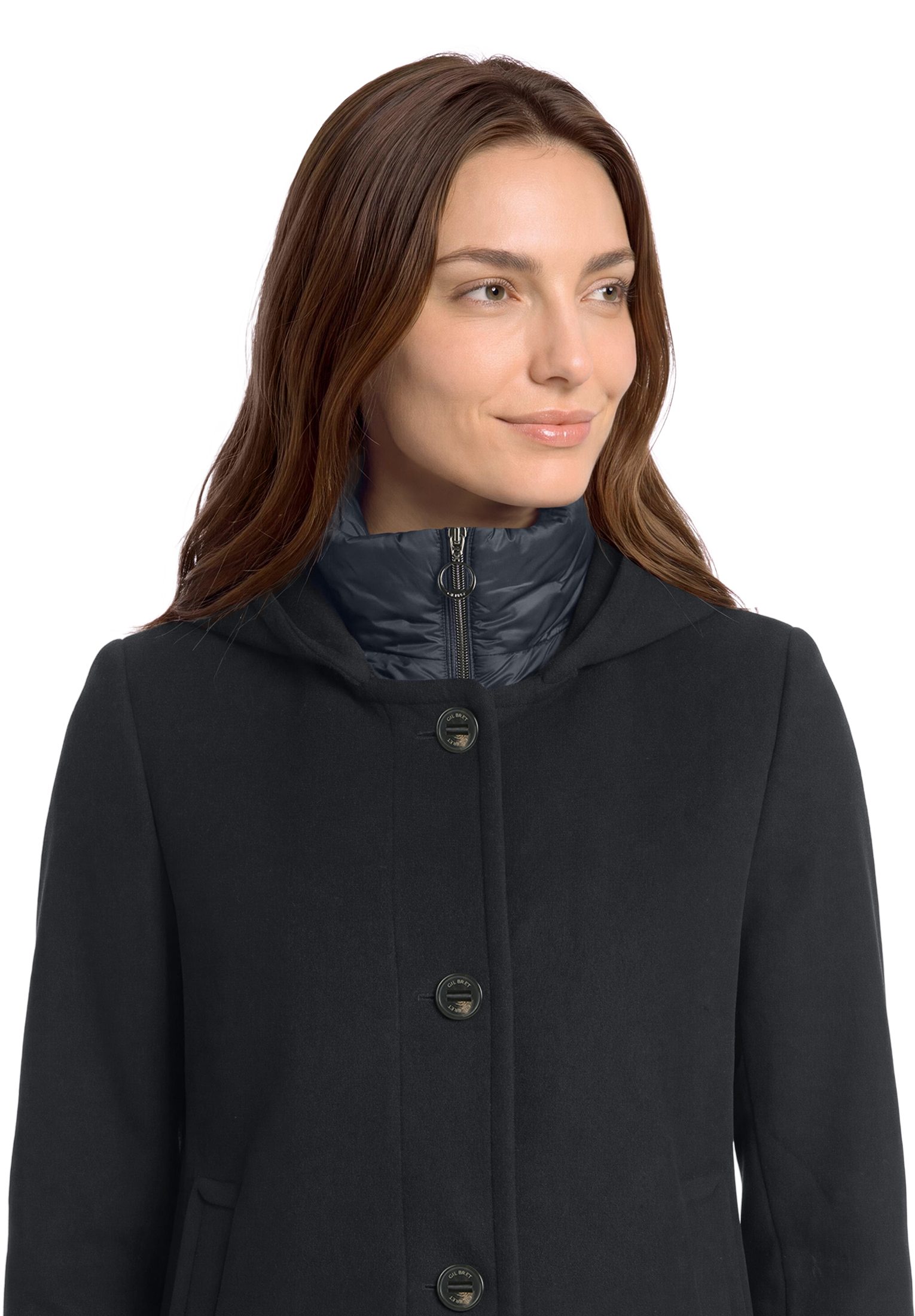 Gil Bret Wolljacke 2 in 1 Optik mit Kapuze – Bild 3 von 5