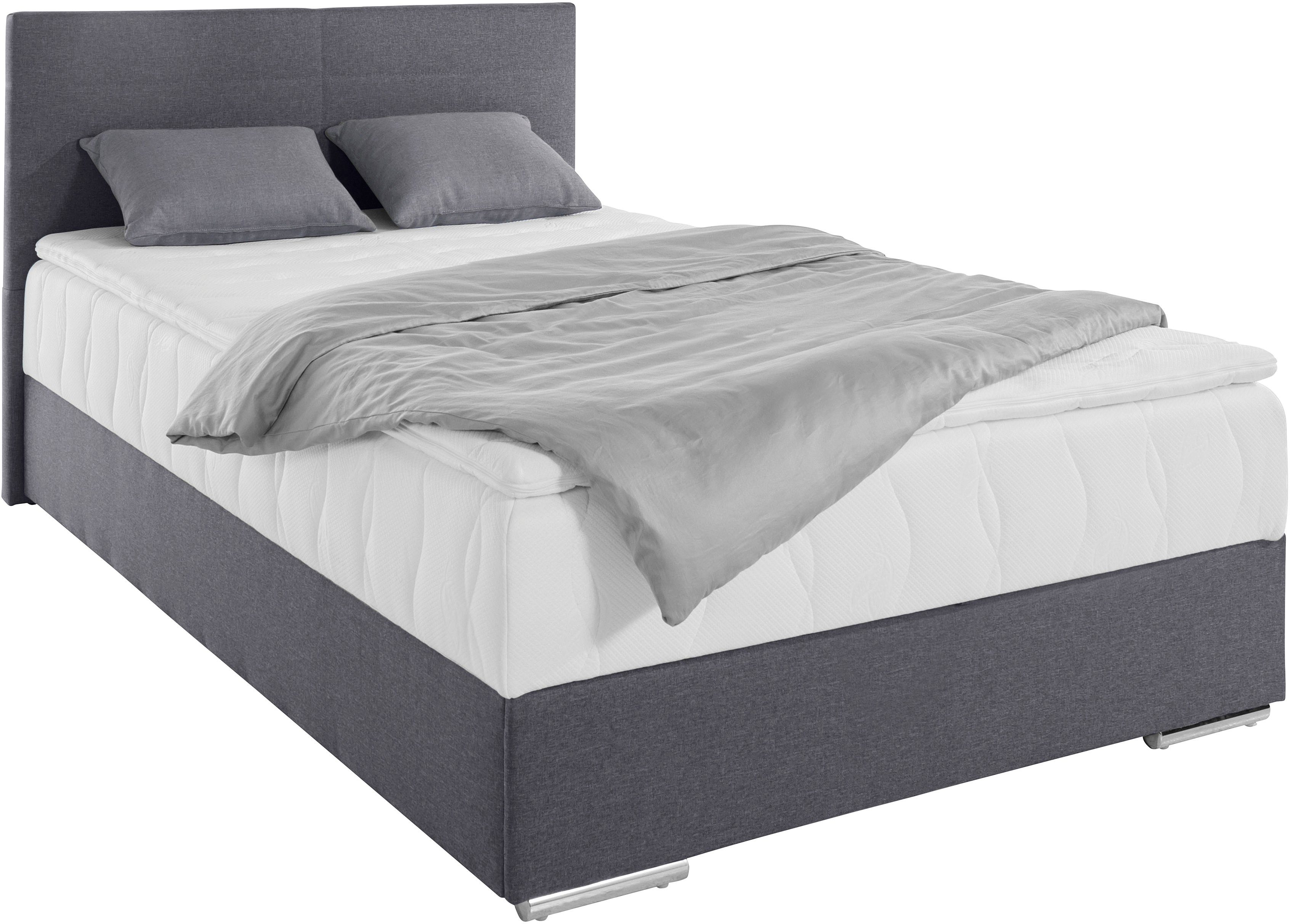 Tom, | Zierkissen anthrazit Boxbett Topper Bettkasten, COTTA anthrazit und mit