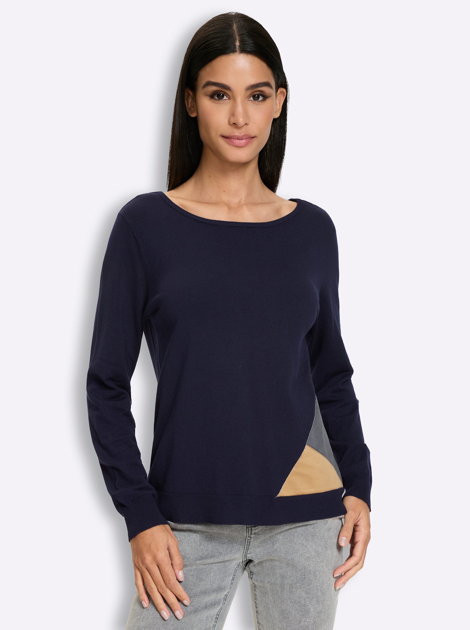 Strickpullover Pullover Langarm Feinstrick