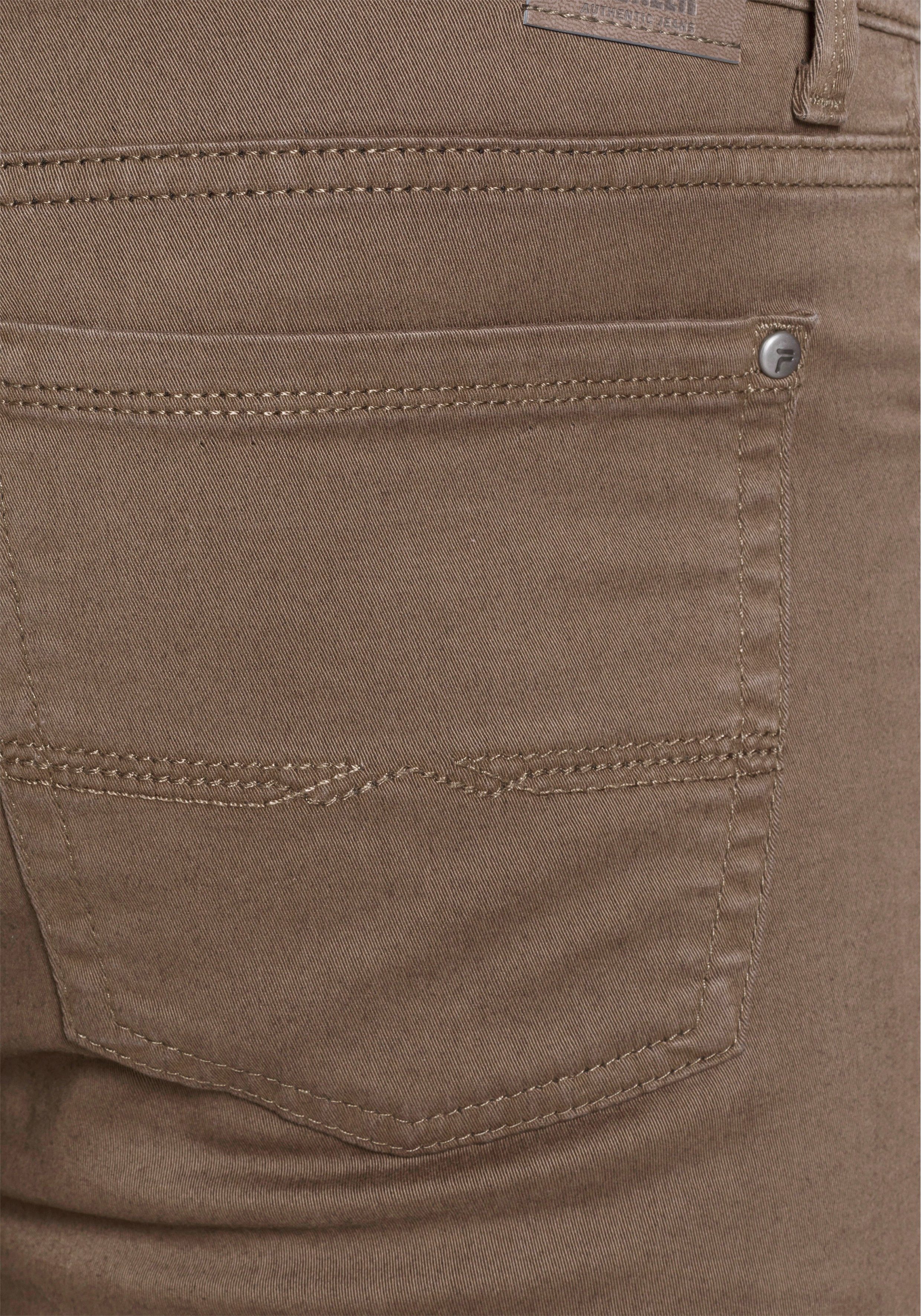 deep Rando Jeans Pioneer taupe Authentic 5-Pocket-Hose Thermolite