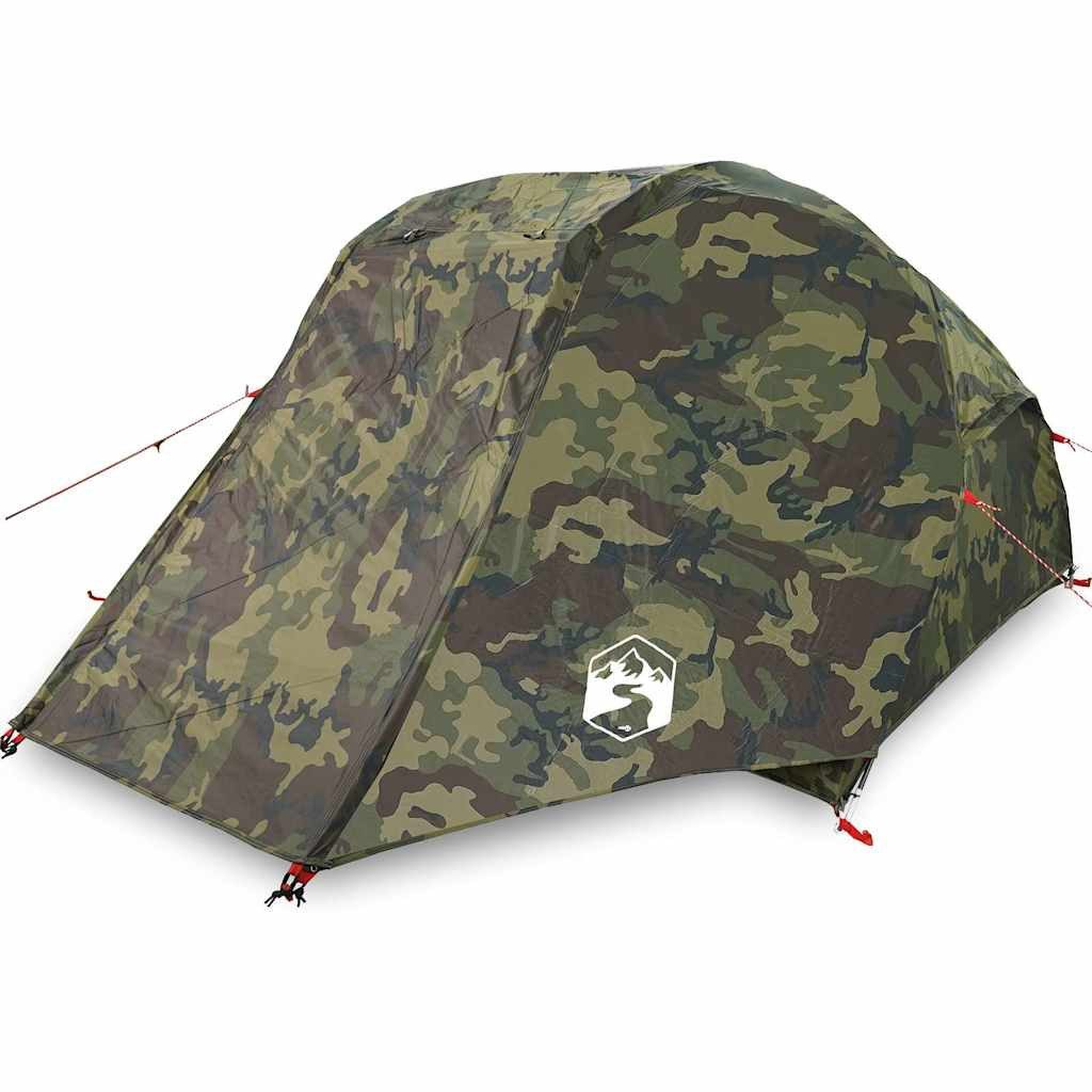 vidaXL Angelzelt Angelzelt 3 Personen Tarnmuster Wasserdicht, Personen: 3 (1 tlg)
