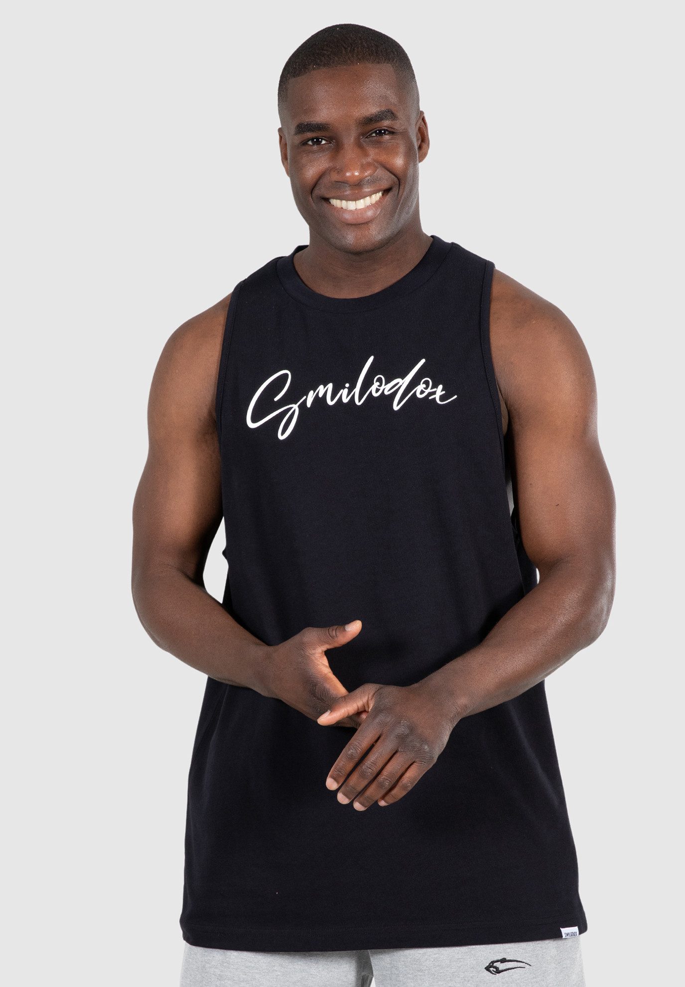 Smilodox Tanktop Bennet 100% Baumwolle günstig online kaufen