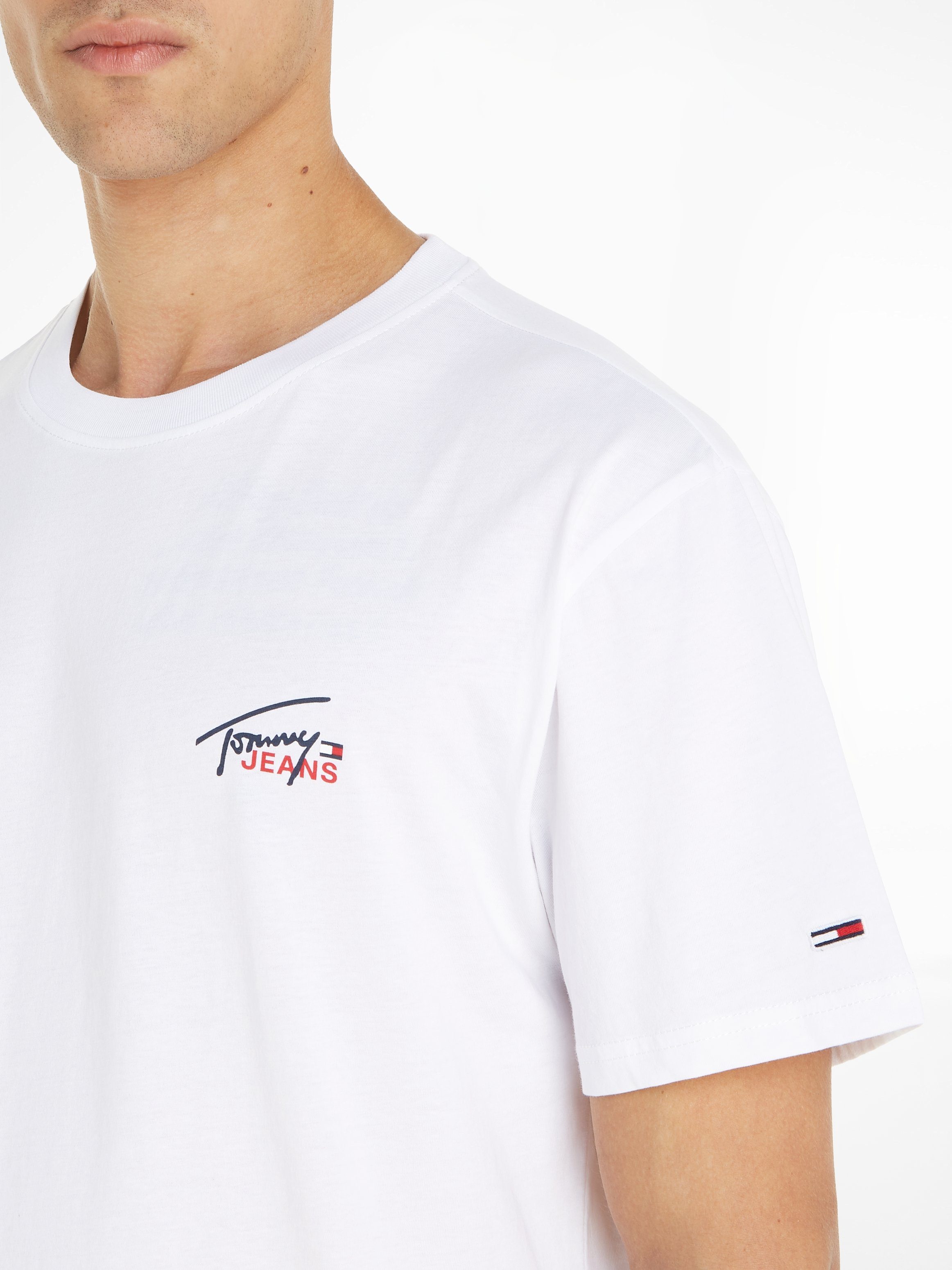Tommy Jeans T-Shirt TJM CLSC FLAG TEE White SMALL