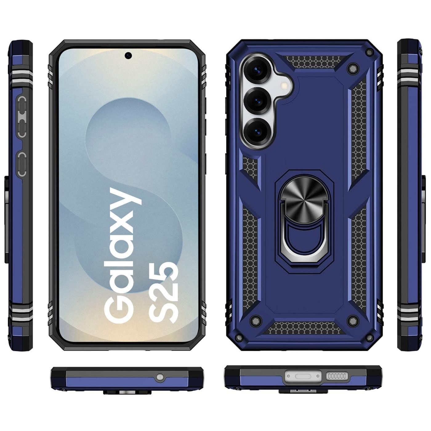CoolGadget Handyhülle Armor Shield Case für Samsung Galaxy S25 6,2 Zoll, Outdoor Cover mit Magnet Ringhalterung Handy Hülle für Samsung S25 – Bild 2 von 5