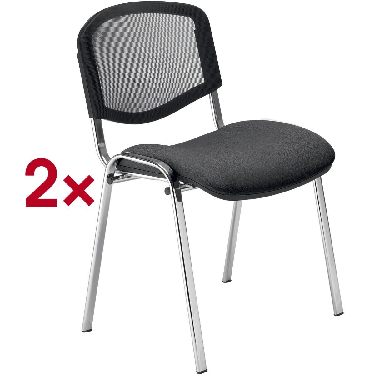 Nowy Styl Besucherstuhl Iso Ergo Mesh (2 St), stapelbar