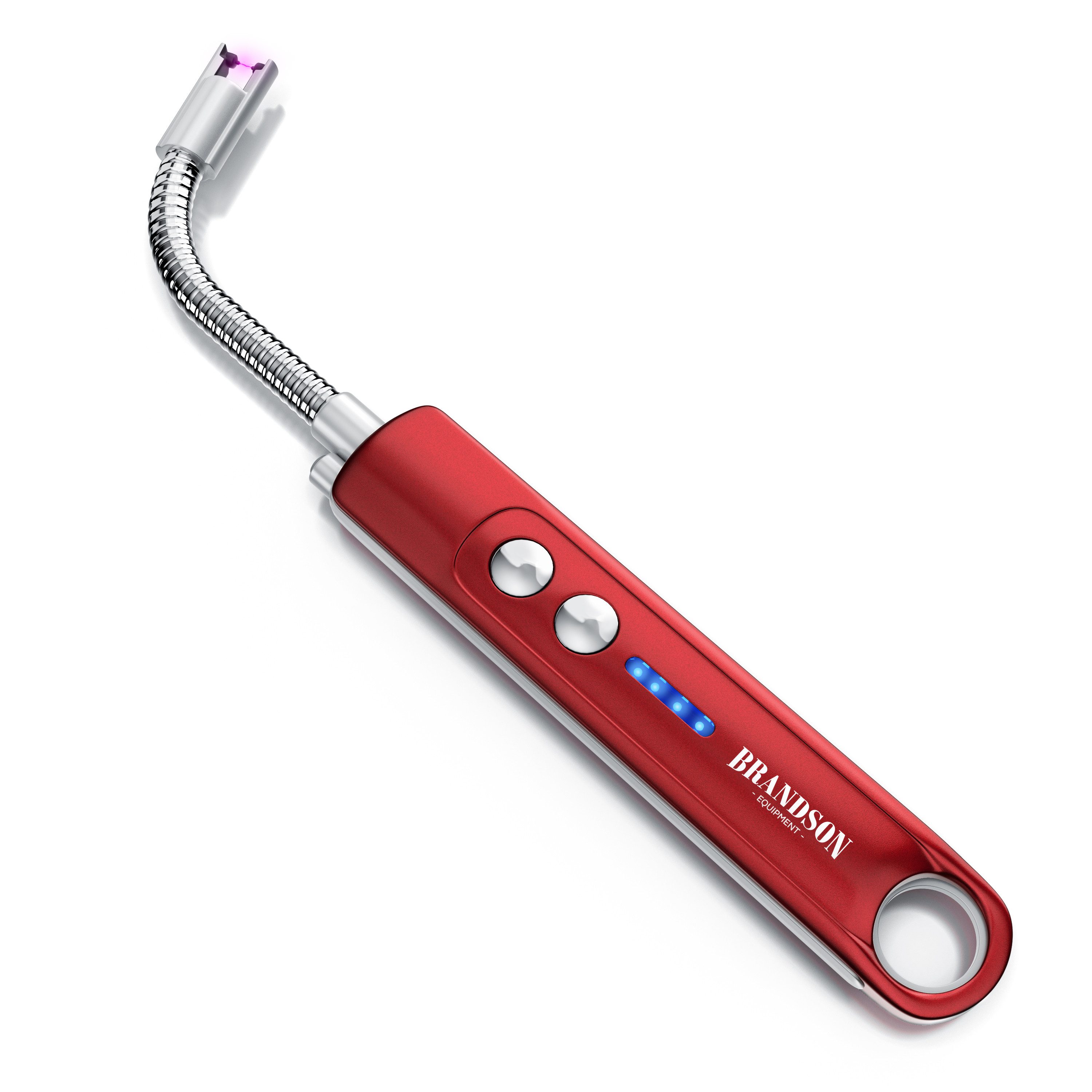 Brandson Feuerzeug elektrisch, Lichtbogen Stabfeuerzeug USB aufladbar (1-St), Kerzenanzünder für Küche, Kerzen, Gasherde, Grill, Kamin, flammenlos