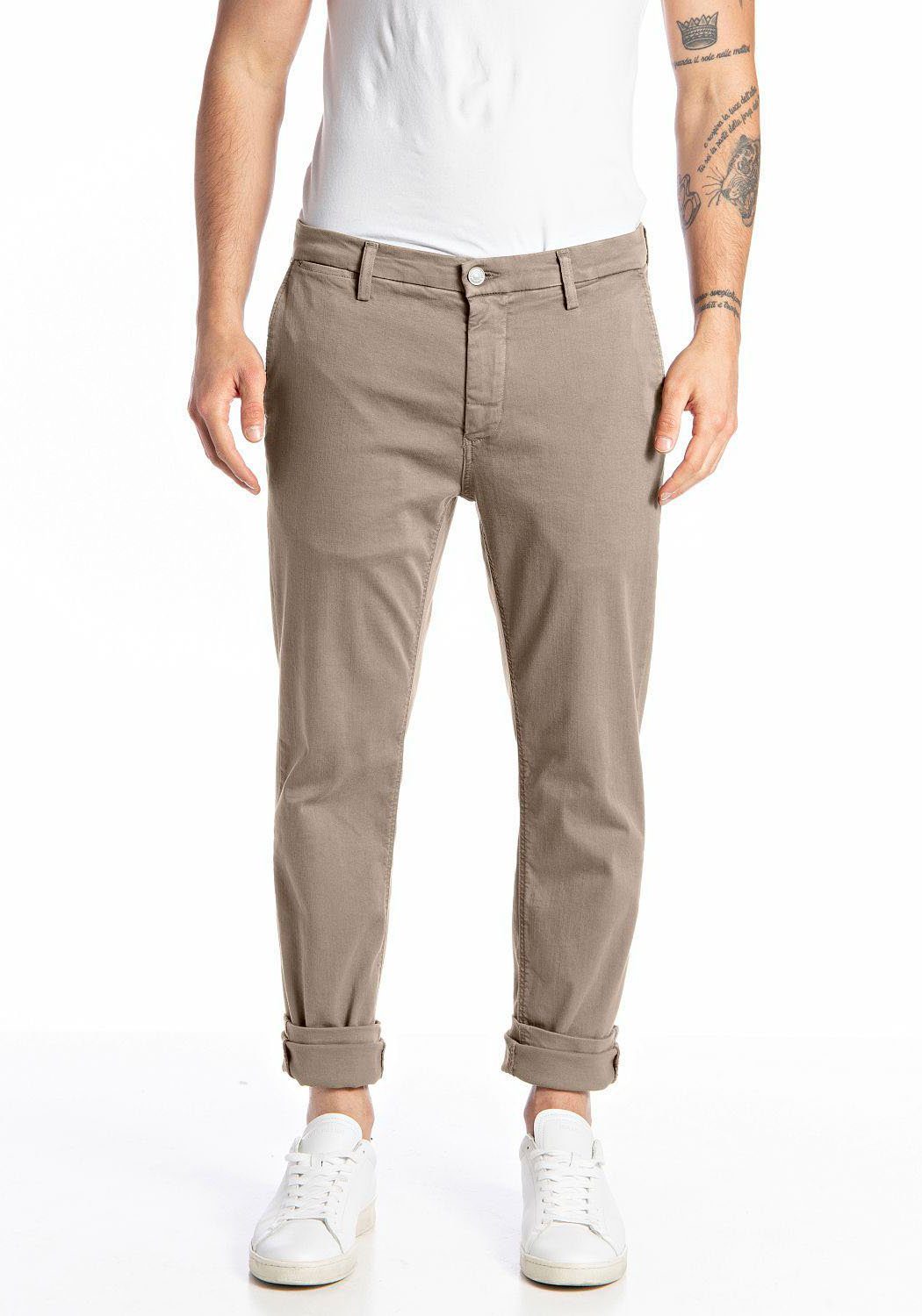 Replay Chinohose "ZEUMAR Hyperflex" im Slim Fit günstig online kaufen