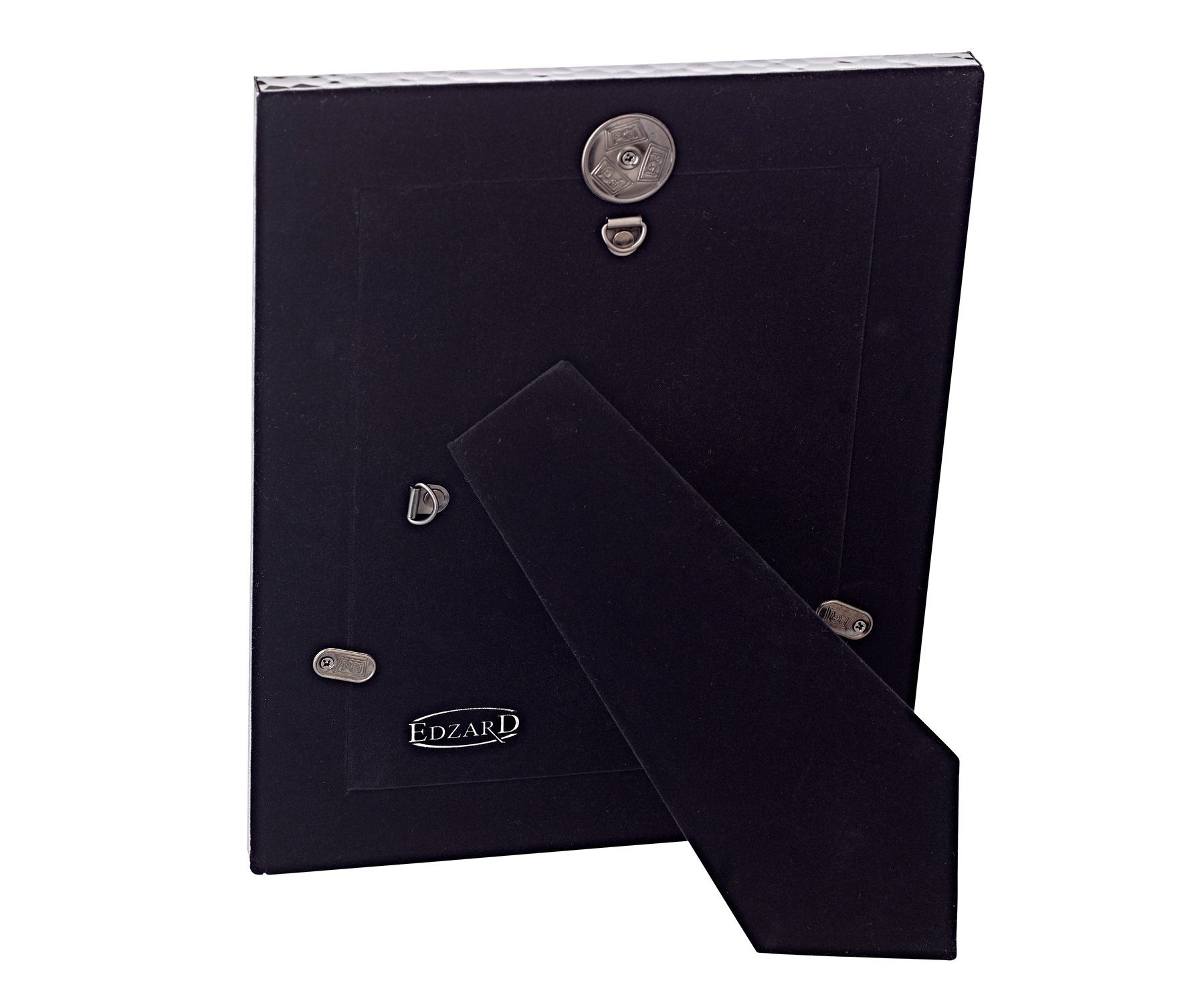 EDZARD Bilderrahmen Gubbio, versilbert und anlaufgeschützt, für 15x20 cm Bilder – Fotorahmen