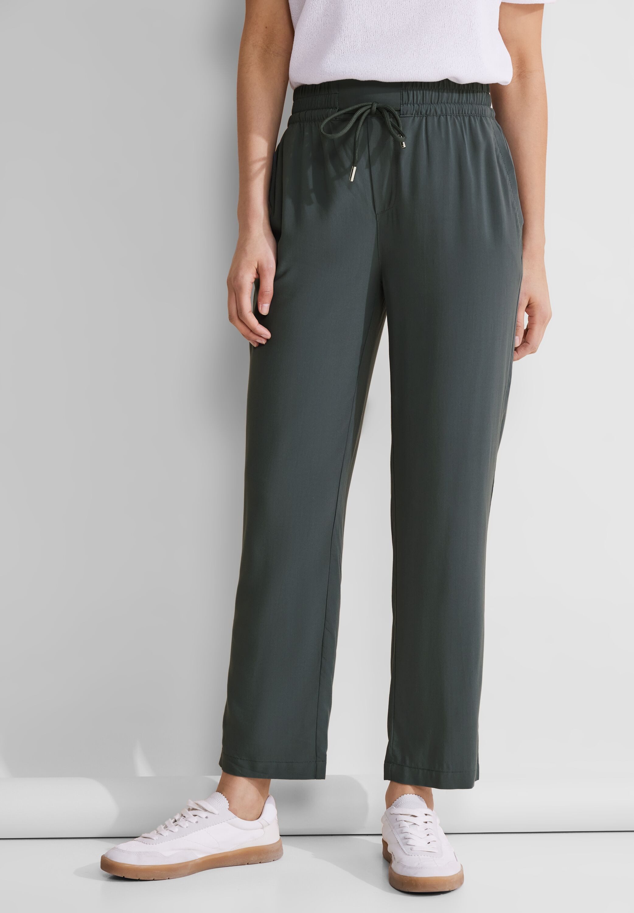 STREET ONE Röhrenhose, Middle Waist günstig online kaufen