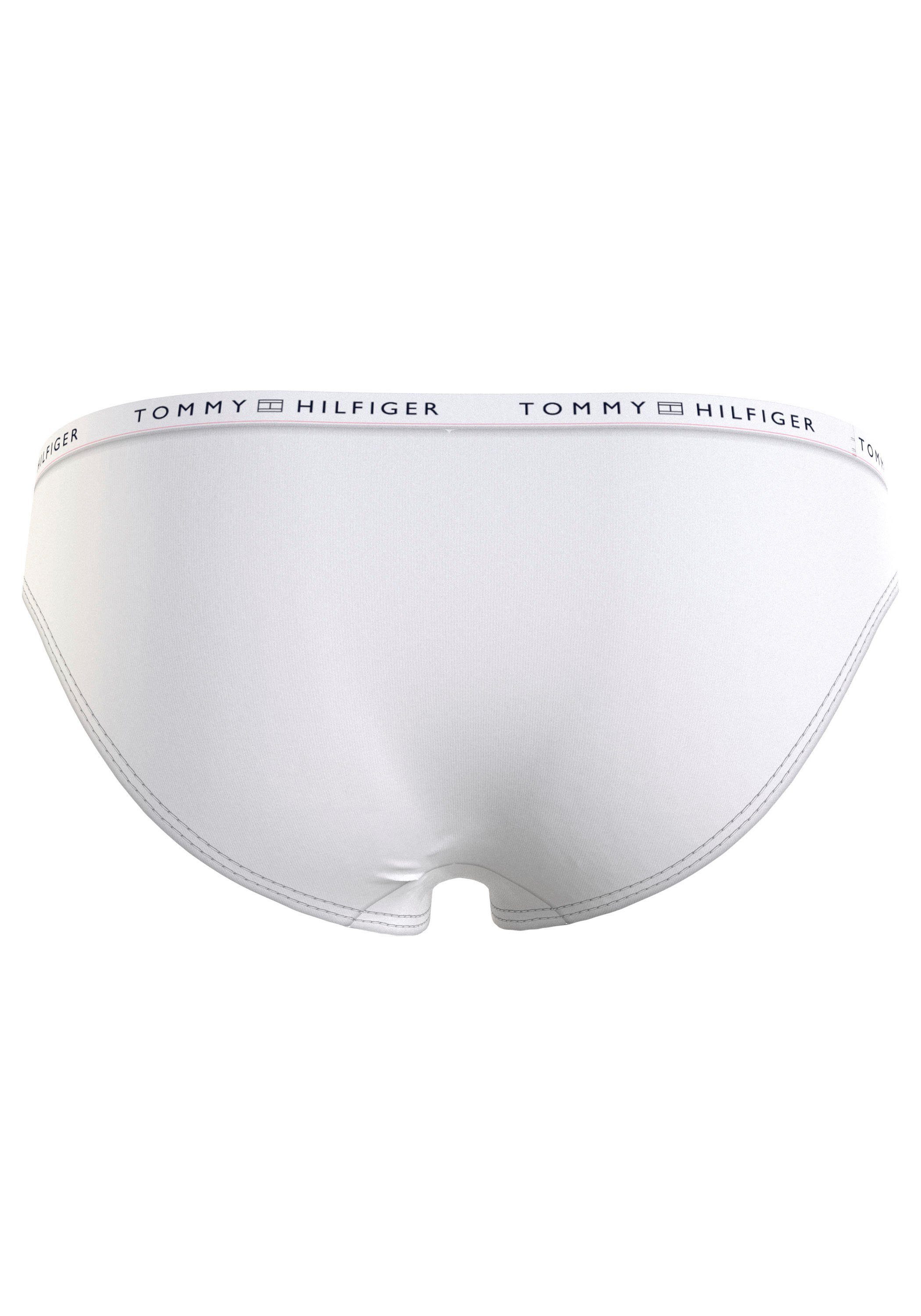 7P BIKINI schmalem Underwear Logo-Wäschebund Hilfiger mit (Packung, Tommy Bikinislip 7er-Pack)