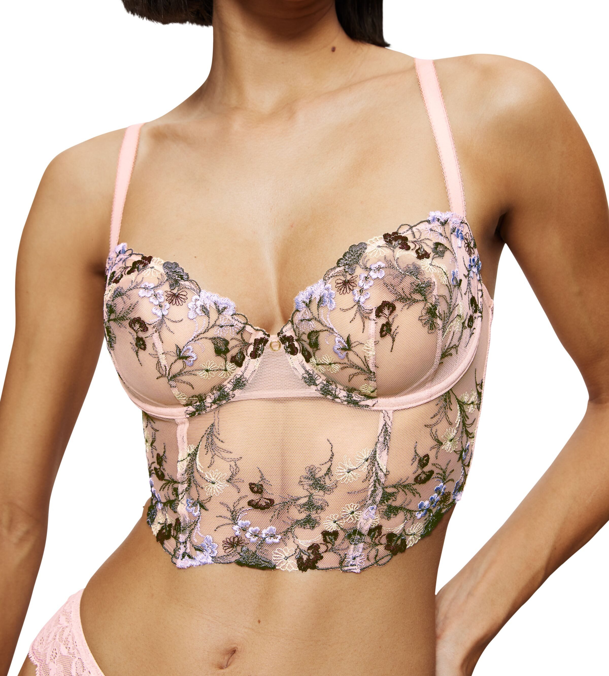 Triumph Longline-BH Sensual Spotlight Wired Corset mit Stickerei und floraler Spitze