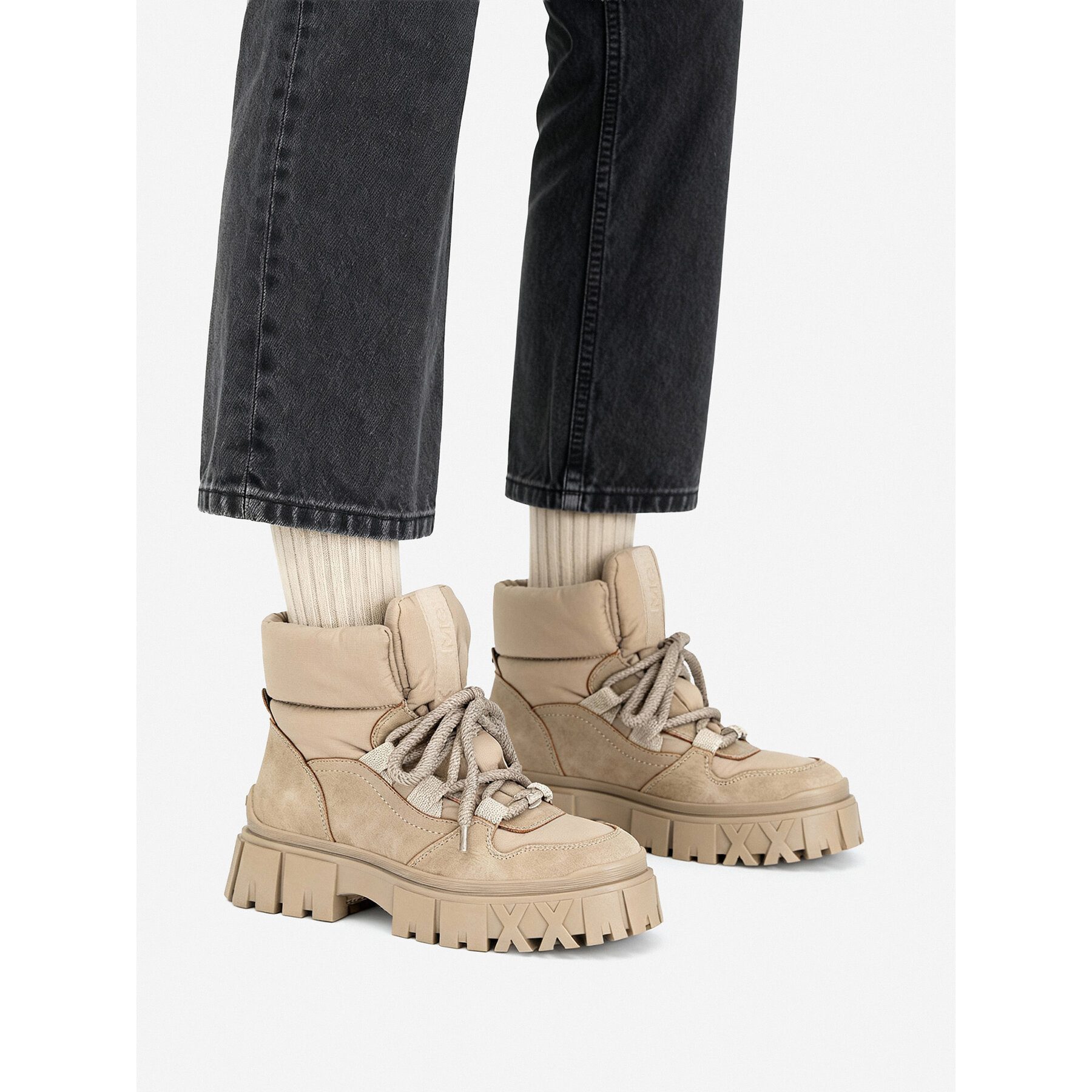Mexx Mexx Damen Schneestiefel CEO-MI001713343W Beige Snowboots