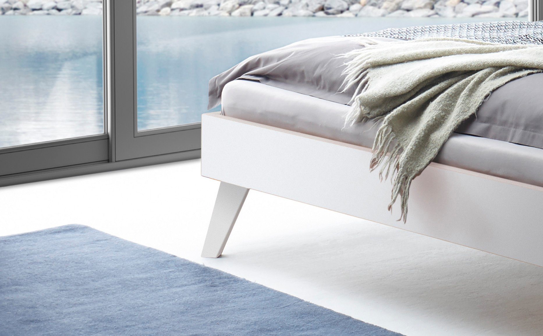 HASENA Holzbett Calvari, mit einer Fußhöhe von 25 cm