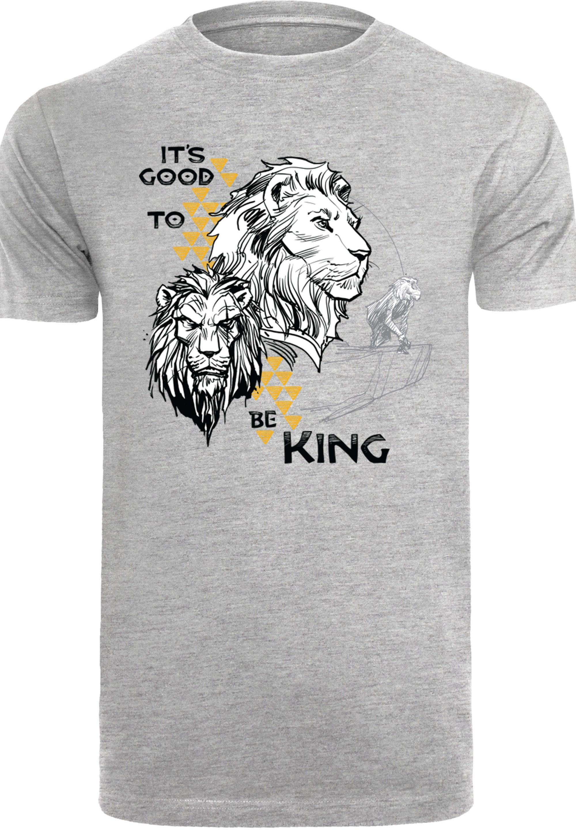 F4NT4STIC T-Shirt Disney König der Löwen Movie It's Good To Be King Print,  Rippbündchen am Hals und Doppelnähte am Saum