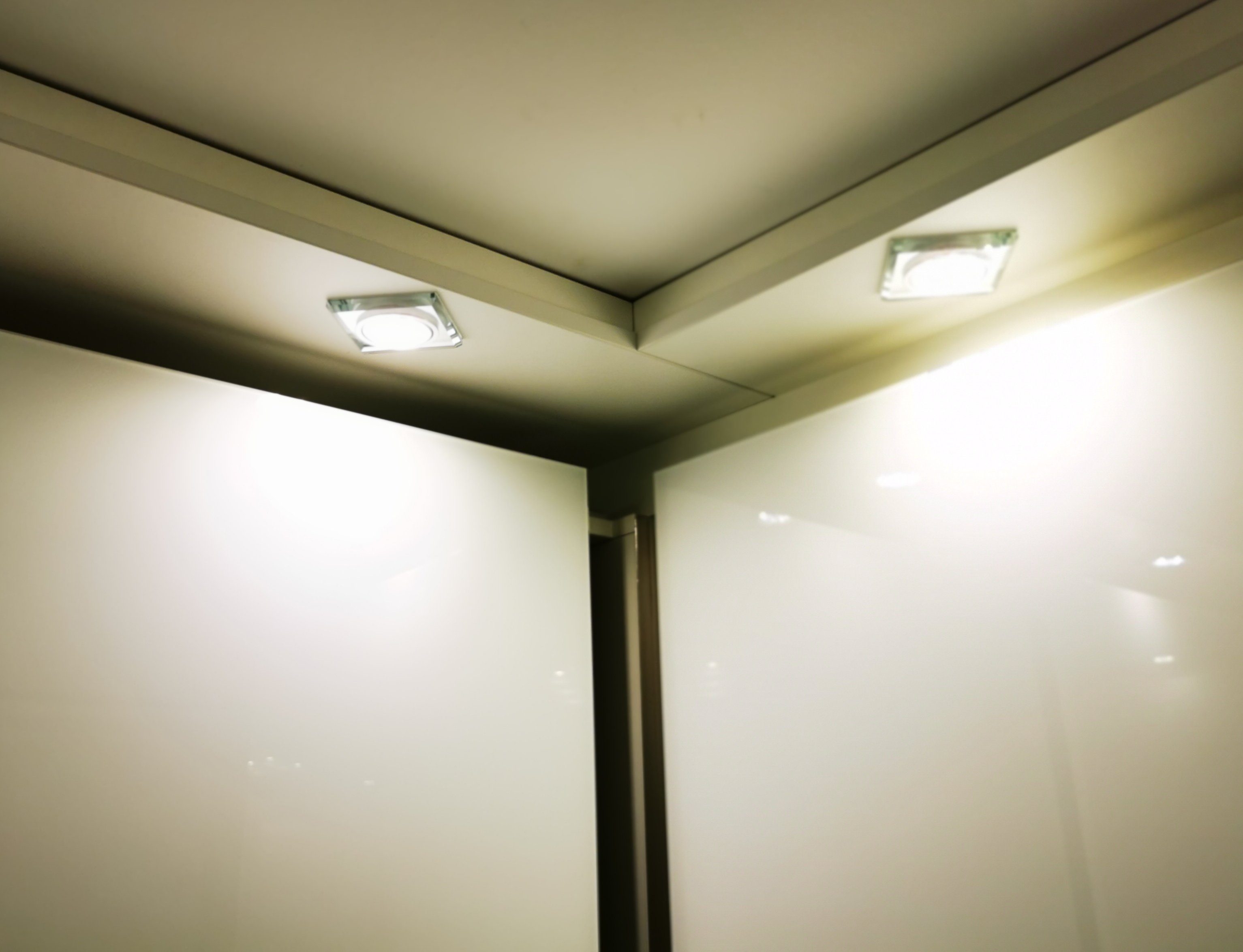 TRANGO LED Einbauleuchte, 3er Set 6729S-03GU5W-AK *CRYSTAL* LED Deckenstrahler aus handgeschliffenem Glas & Alu inkl. 3x 5 Watt GU10 LED Leuchtmittel 3000K warmweiß, Einbauleuchte, Einbauspots, Deckenleuchte, Deckenspots, Badleuchte, Deckenlampe