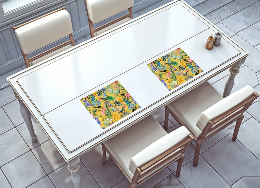 raxxa Platzset "Exotische Nostalgie: Tropische Vintage Vögel und Blüten", (Set, 4-St., Platzdecken)