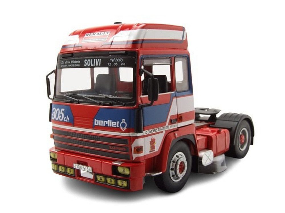 ixo Models Modellauto Berliet TR 350 Zugmaschine 1978 rot, Maßstab 1:43