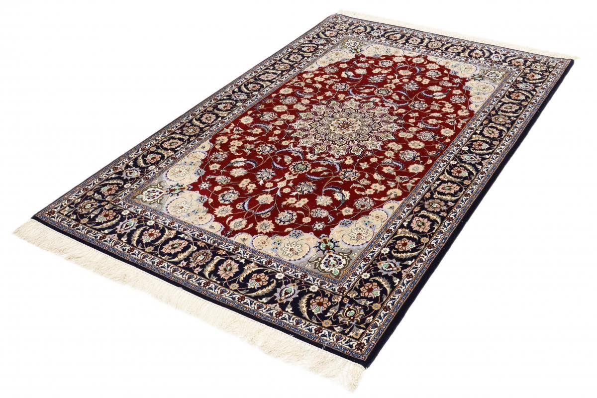 6 Höhe: rechteckig, mm Orientteppich Seidenkette Handgeknüpfter Nain Isfahan 157x242 Orientteppich, Trading,