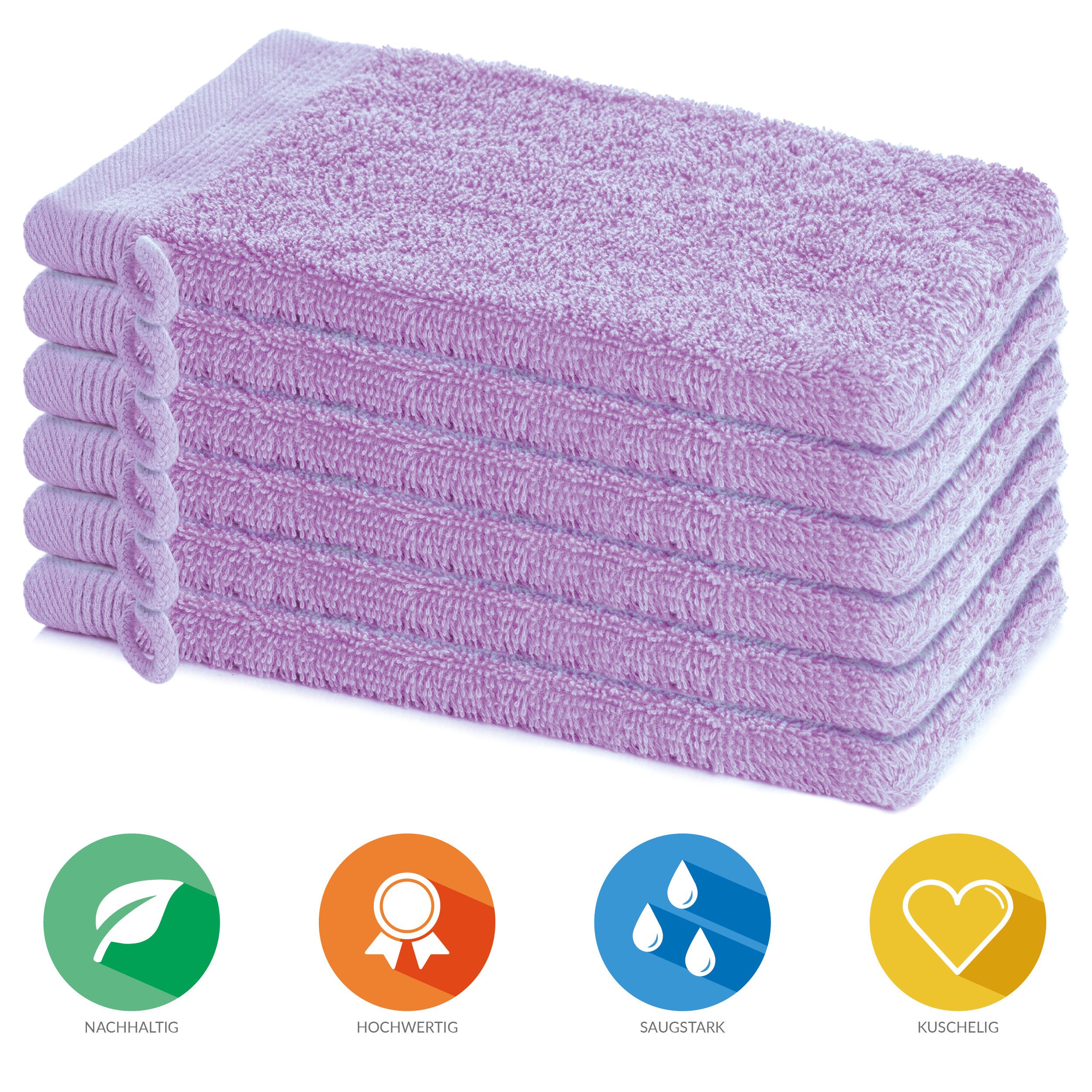 Lavea Waschhandschuh Bali Waschlappen 16x22 cm, Waschhandschuhe, kleine Han günstig online kaufen