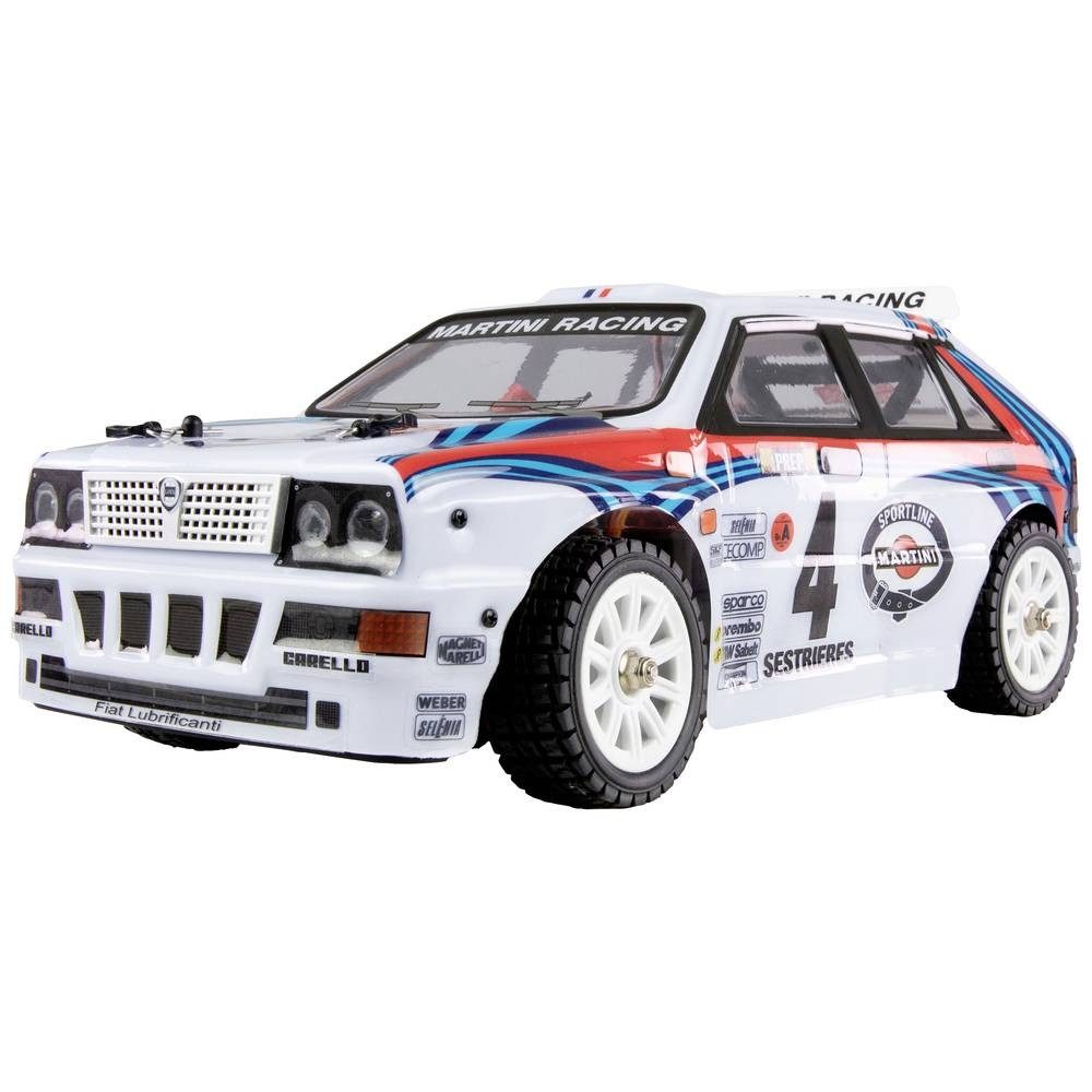 Amewi RC-Auto Hyper Go Lancia Delta HF Integrale Rallye/Drift 4WD RTR Auto weiß