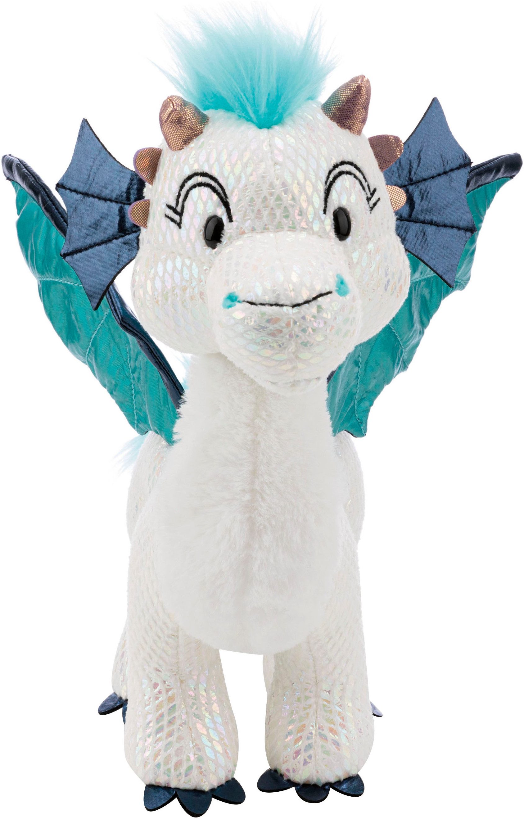 Nici Kuscheltier Winter, Drache Zafura, 35 cm stehend, enthält recyceltes Material