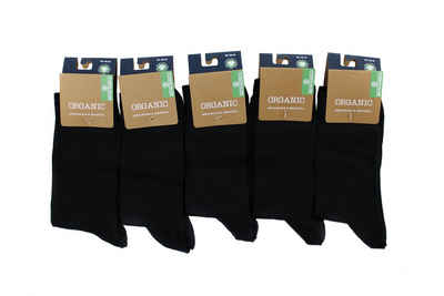 Bruno Barella Socken Bio Baumwolle Socken in"5erPack" Schwarz (5er-Pack)