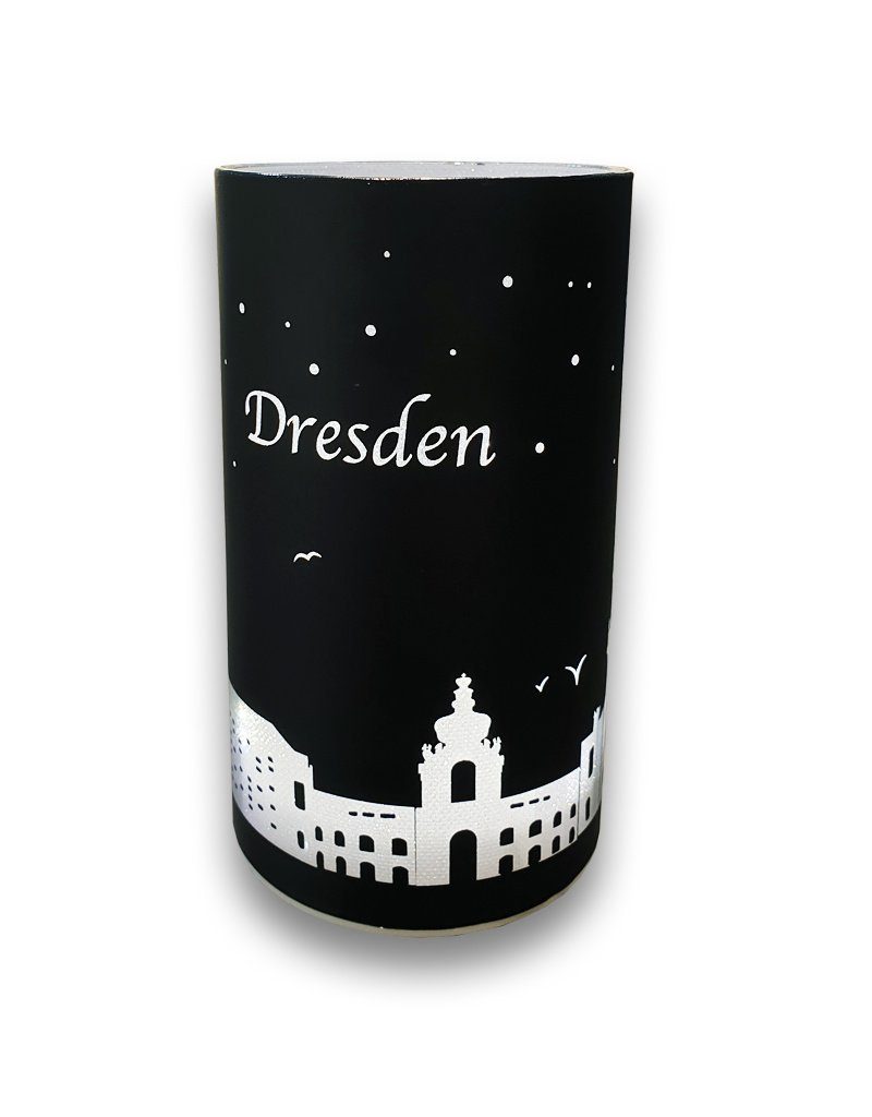 LED integriert, Goldbach schwarz-silber fest Warmweiß, Dresden, LED Dekolicht
