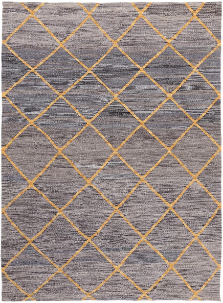 Orientteppich Kelim Afghan Design 157x216 Handgewebter Orientteppich, Nain Trading, rechteckig, Höhe: 3 mm