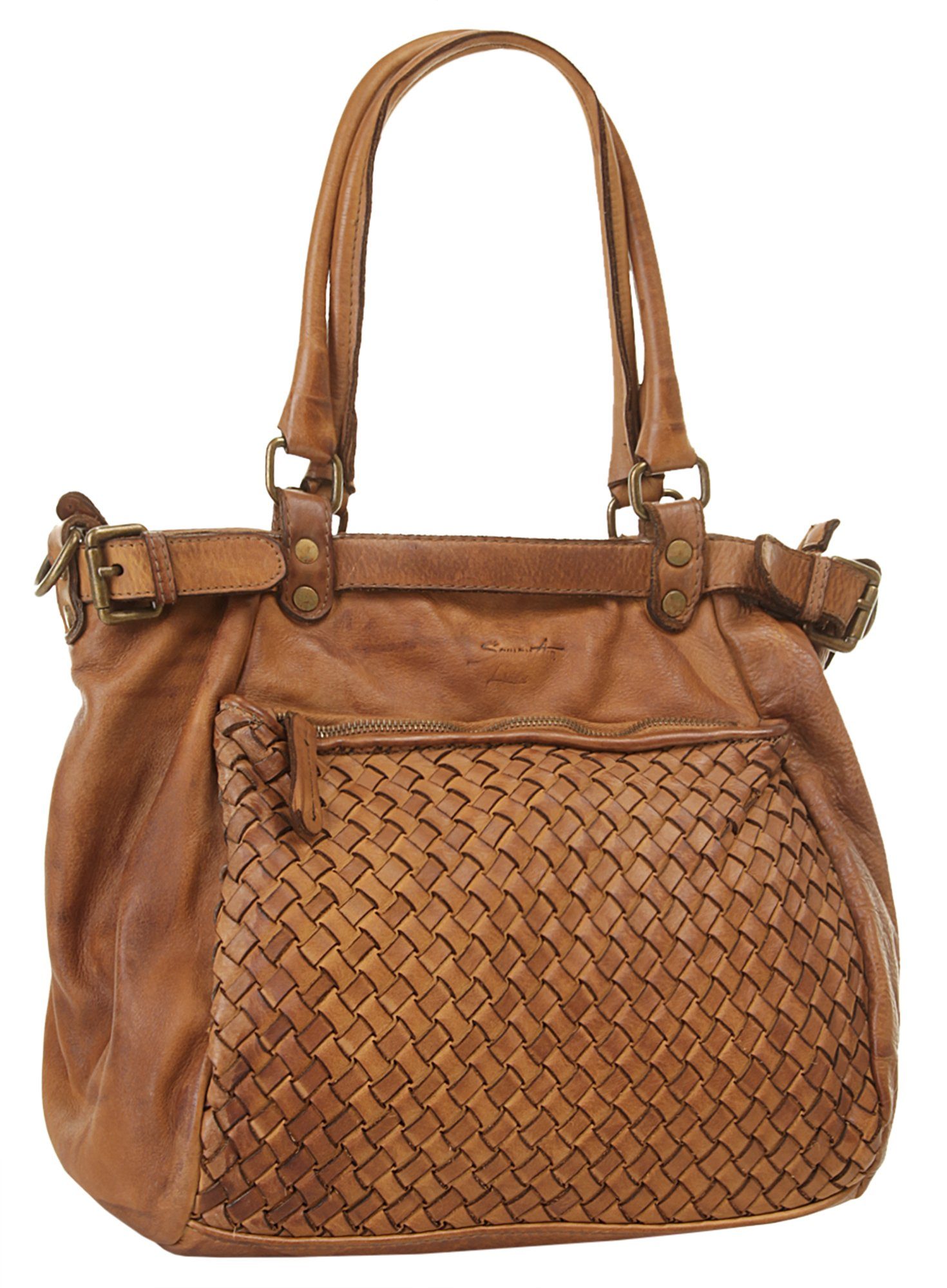 Samantha Look Shopper, echt Leder, Made in Italy