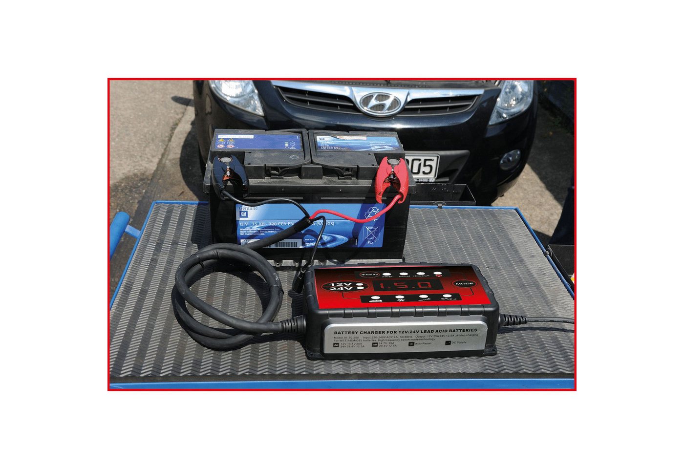 Thumbnail - KS Tools Drehmomentschlüssel KS TOOLS 12V + 24V SMARTcharger Hochfrequenz-Batterieladegerät 25...