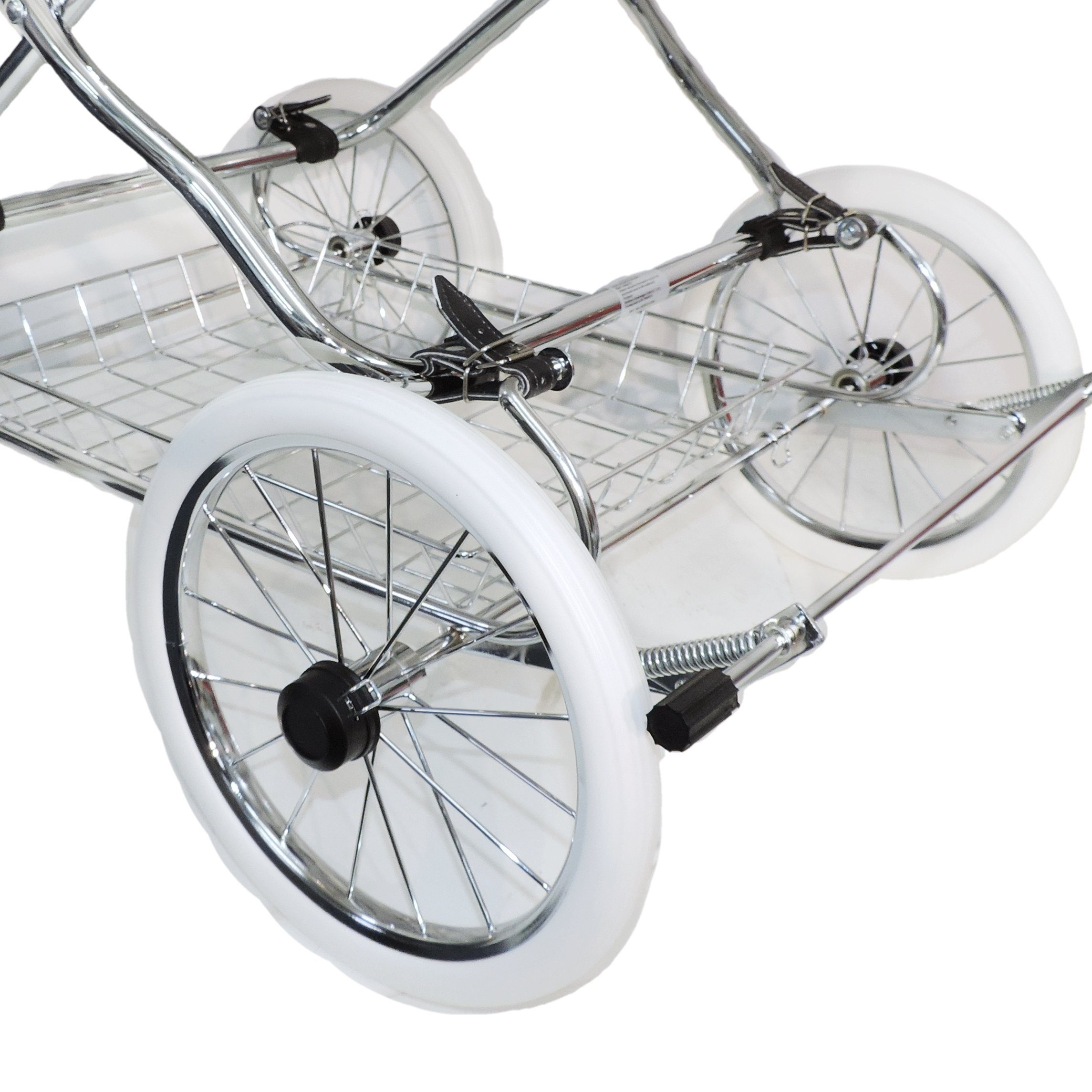 Kombi-Kinderwagen umbaubar marineblau Eichhorn - made in Kinderwagen EU Designer, zum mit Sportwagen EVA-Vollmaterial-Rädern,
