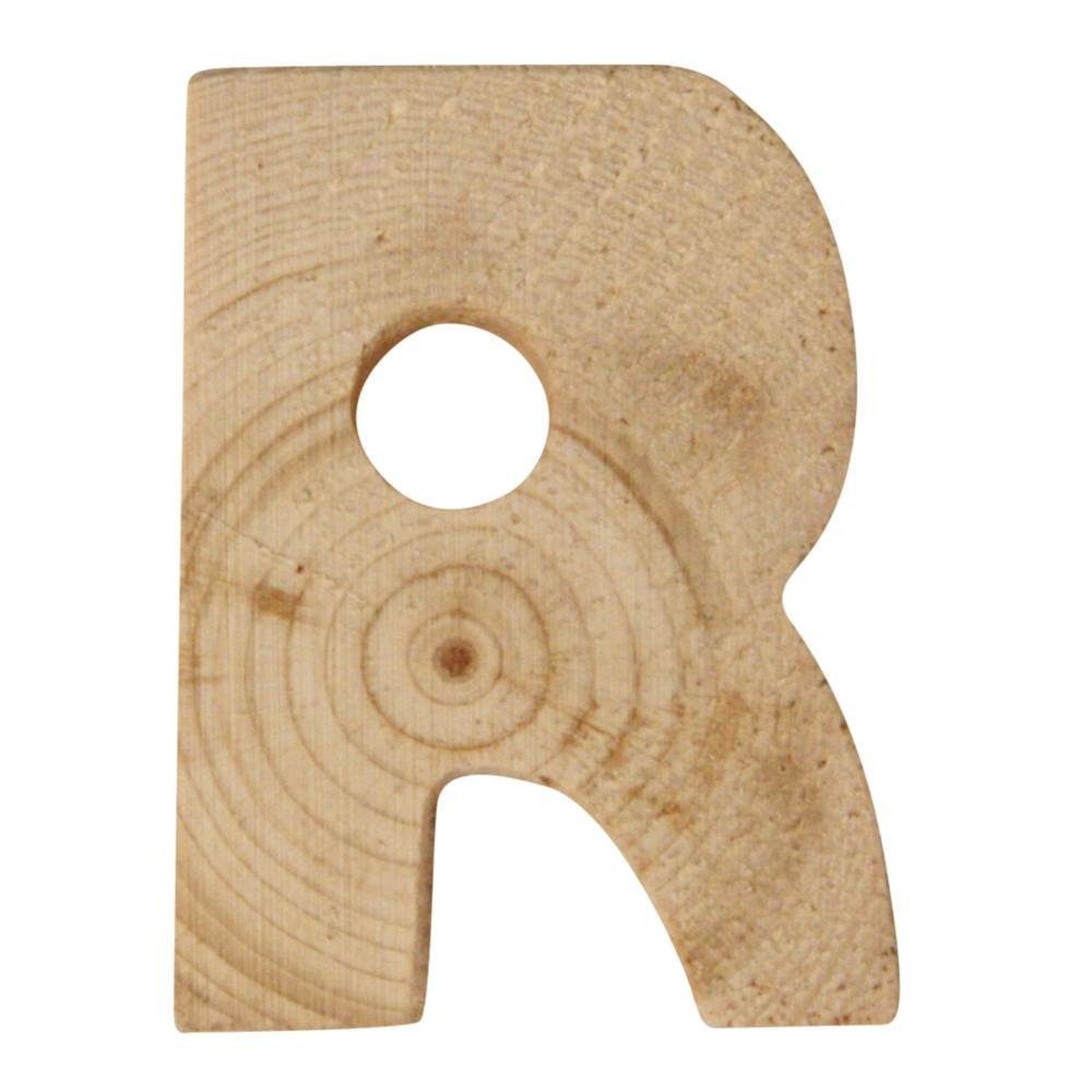 Rayher Deko-Buchstaben Rayher Holz Buchstaben R, 5 x 1 cm