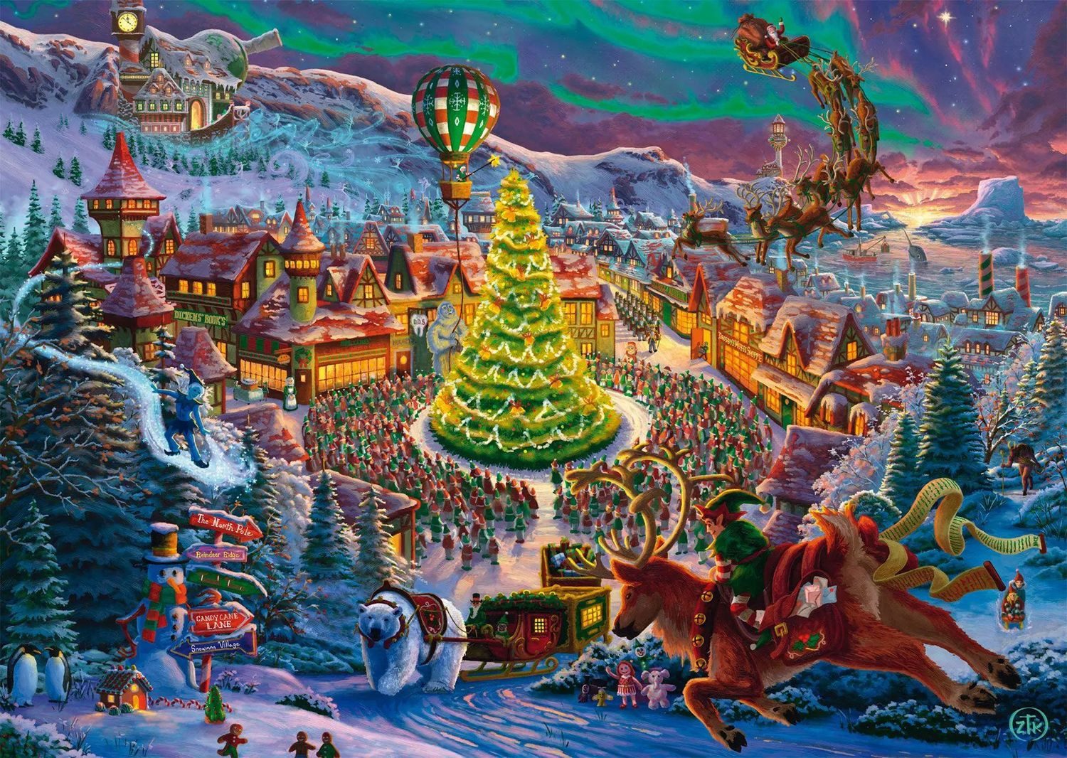 Schmidt Spiele Puzzle Santas Nordpol, 1000 Puzzleteile günstig online kaufen