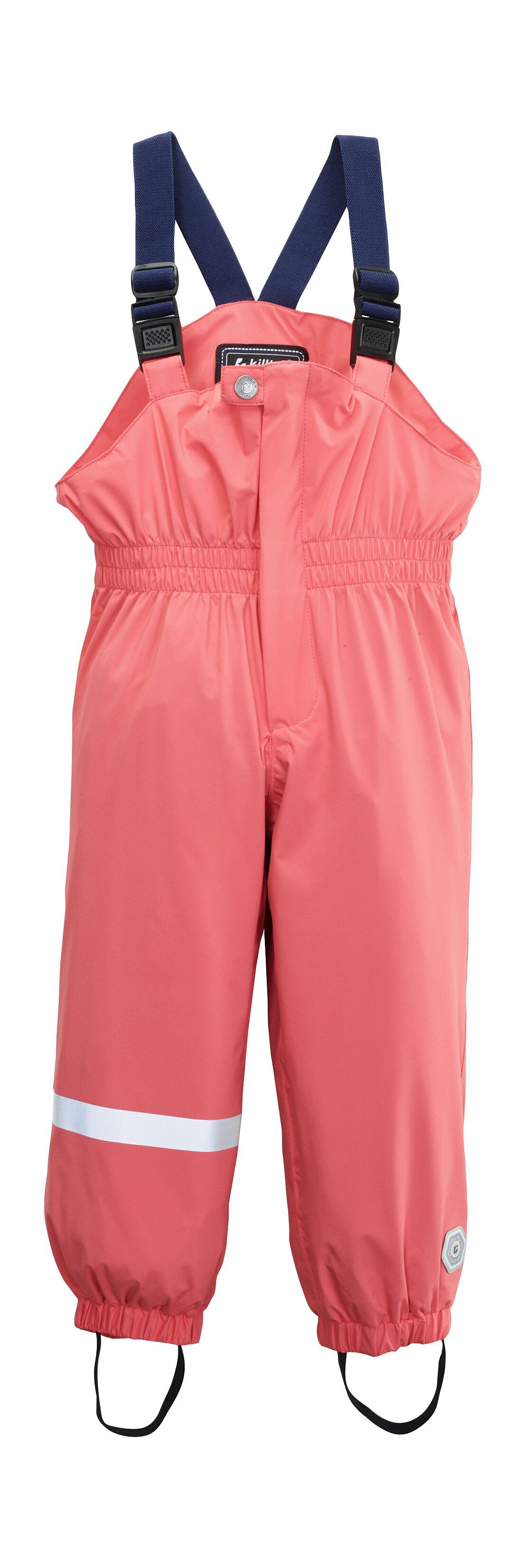 Killtec Regenhose Jaely Mini Wasserdichte Regenhose mit verstellbaren Trägern und Reflektoren