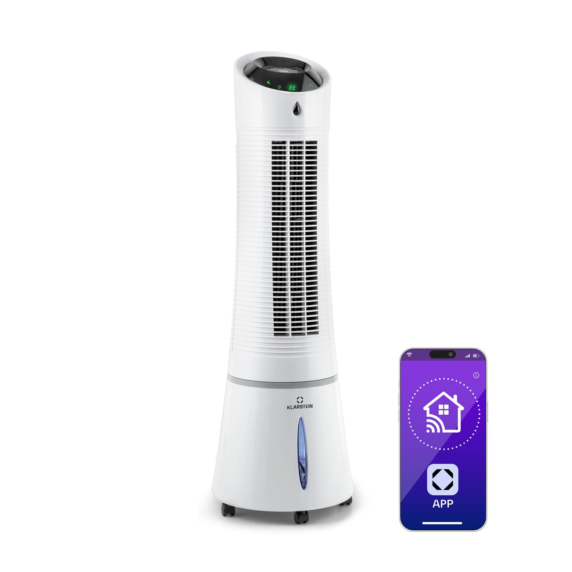 Klarstein Ventilatorkombigerät Skyscraper Ice Smart Luftkühler günstig online kaufen