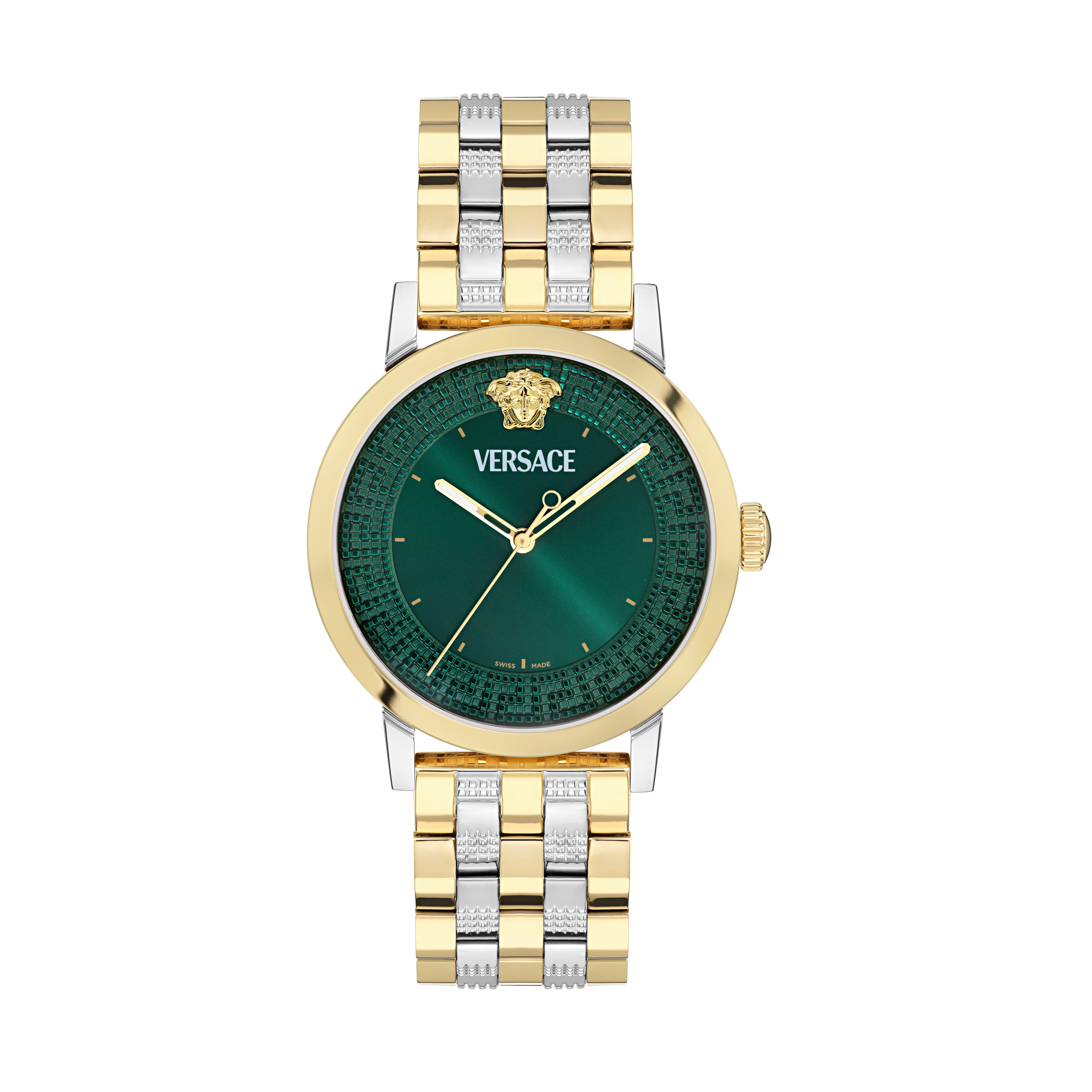 Versace Quarzuhr ALBIREO VE0T00425, Armbanduhr, Damenuhr, Herrenuhr, Swiss Made, Edelstahlarmband, analog