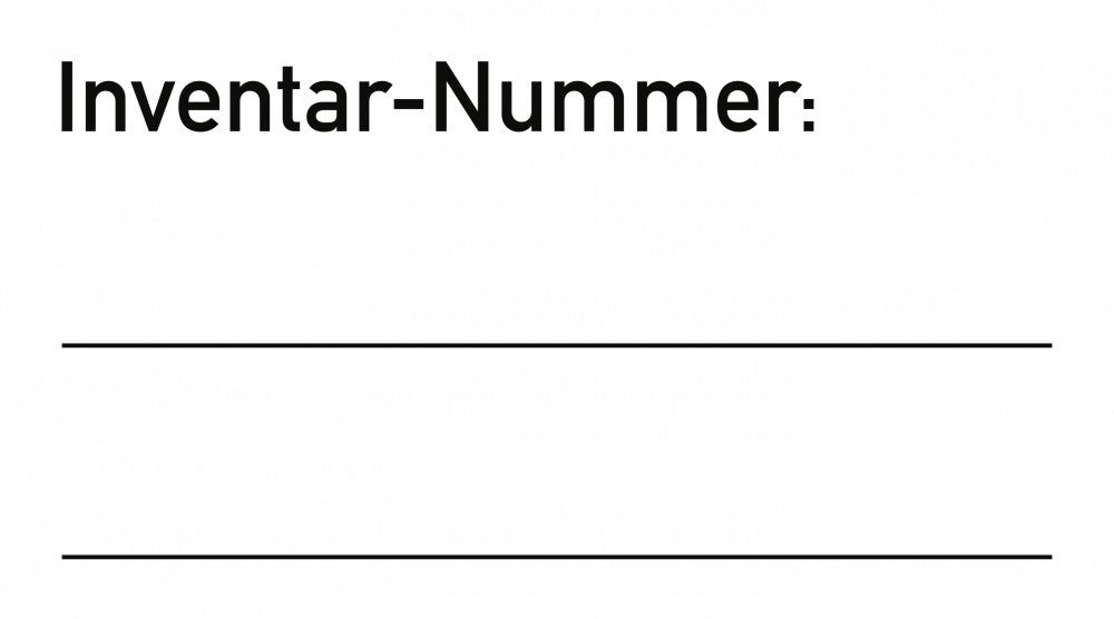 König Werbeanlagen Montagezubehör Inventar-Etiketten, Folie, 45x25 mm, 500 Stück/Rolle | Beschläge