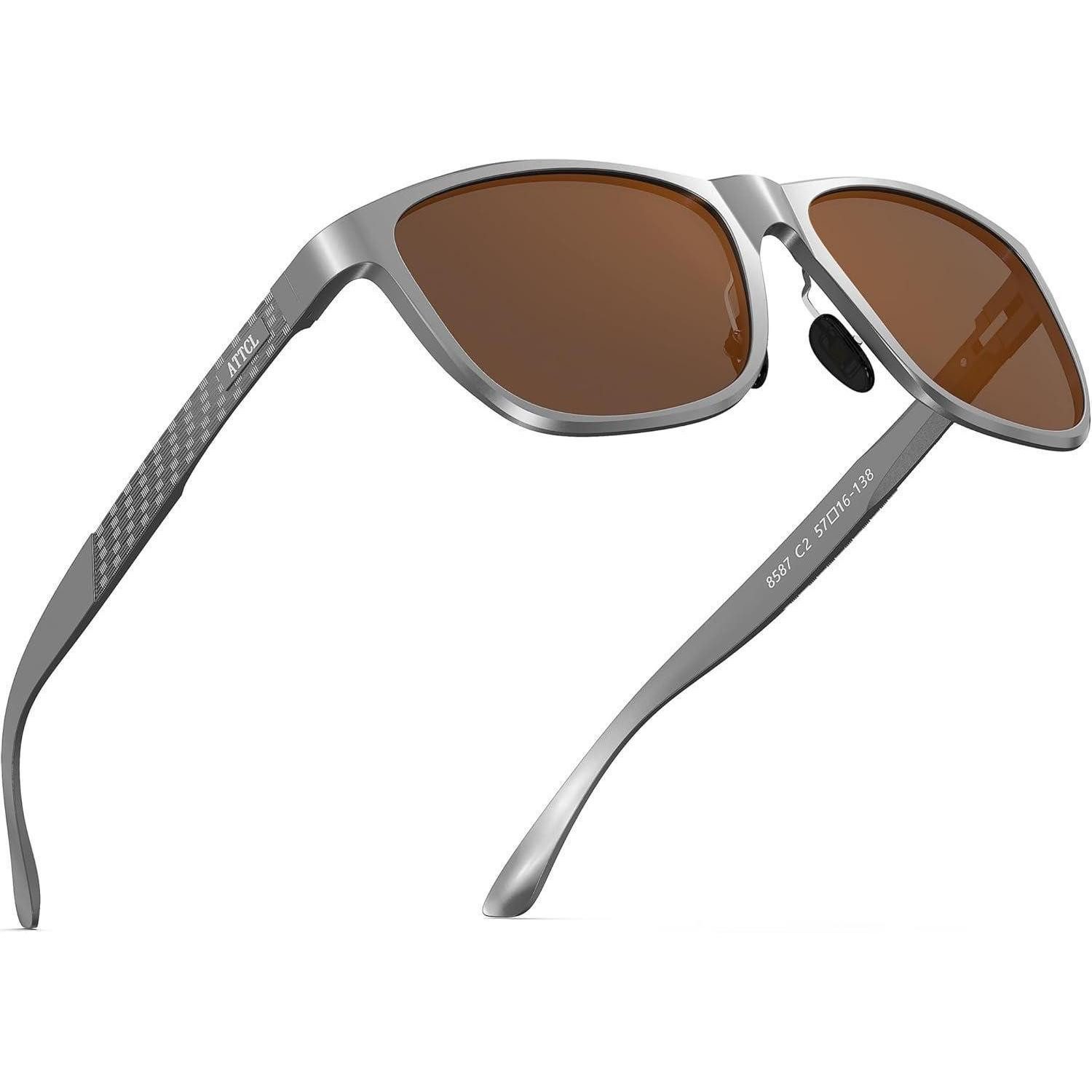 LuxusKollektion Retrosonnenbrille Sonnenbrille Herren M 8587-c4-silber Rahmen Braun Linse Verspiegelt (1-St)