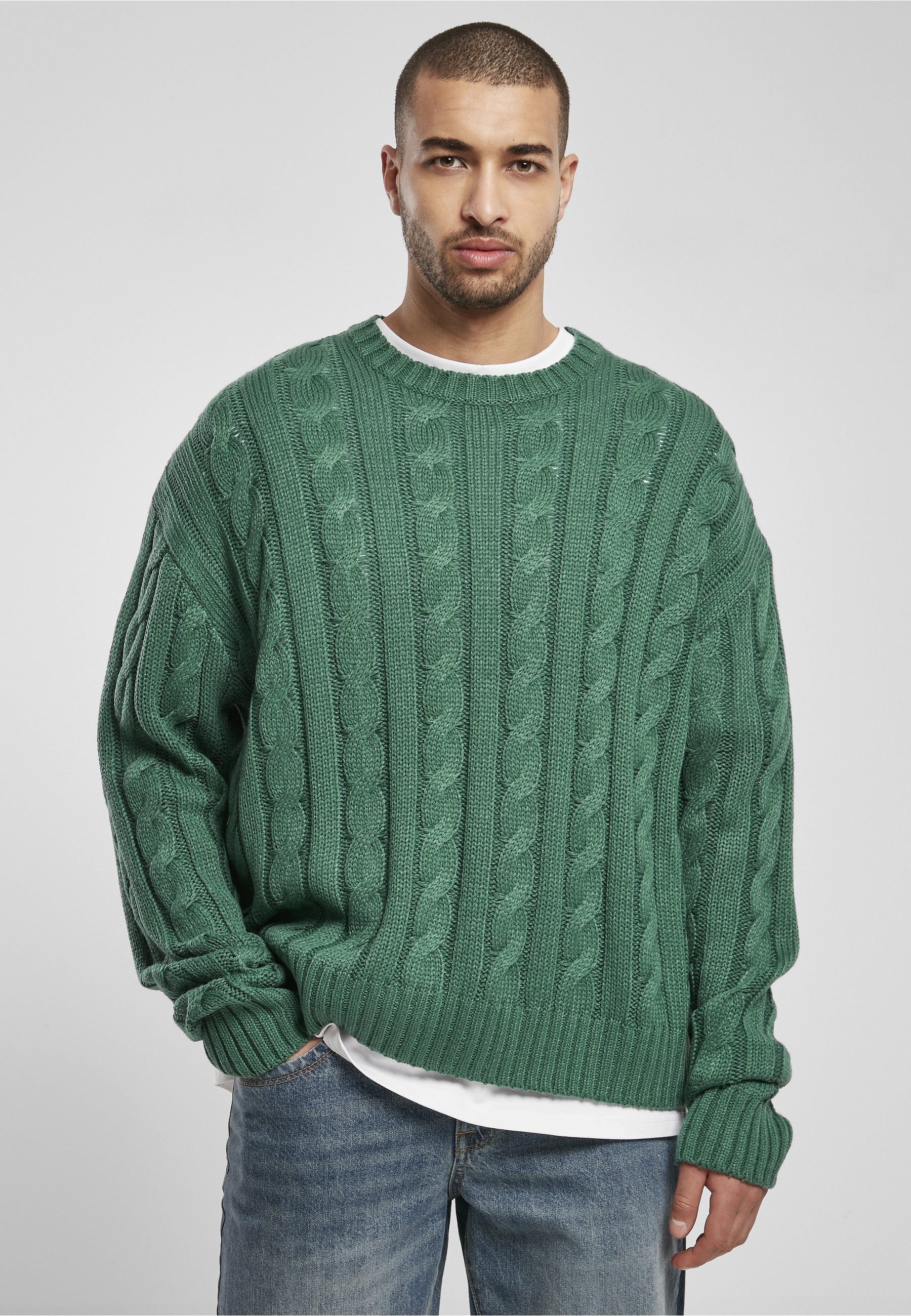 URBAN CLASSICS Sweater Urban Classics Herren Boxy Sweater (1-tlg)