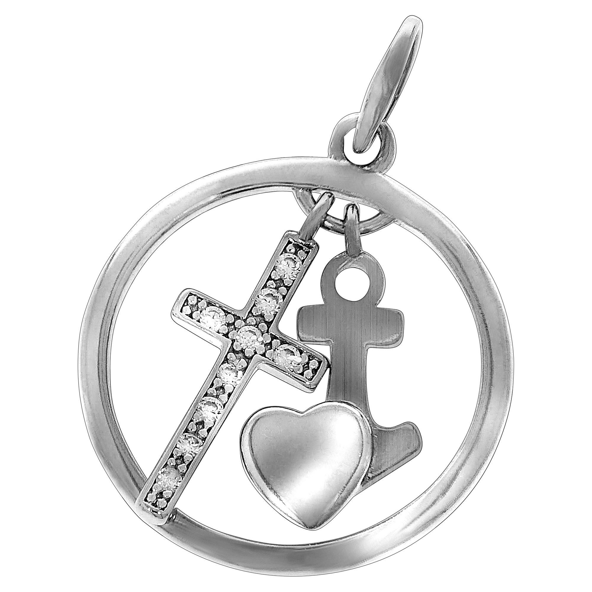 Vivance Kettenanhänger 925 Silber Kreuz Zirkonia günstig online kaufen