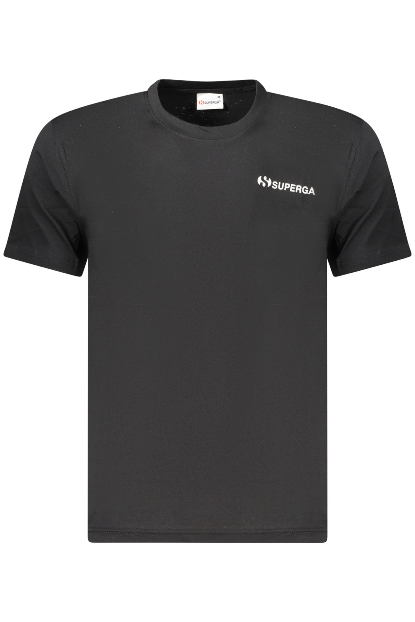 Superga T-Shirt Stylisches Herren T-Shirt Schwarz mit Print und