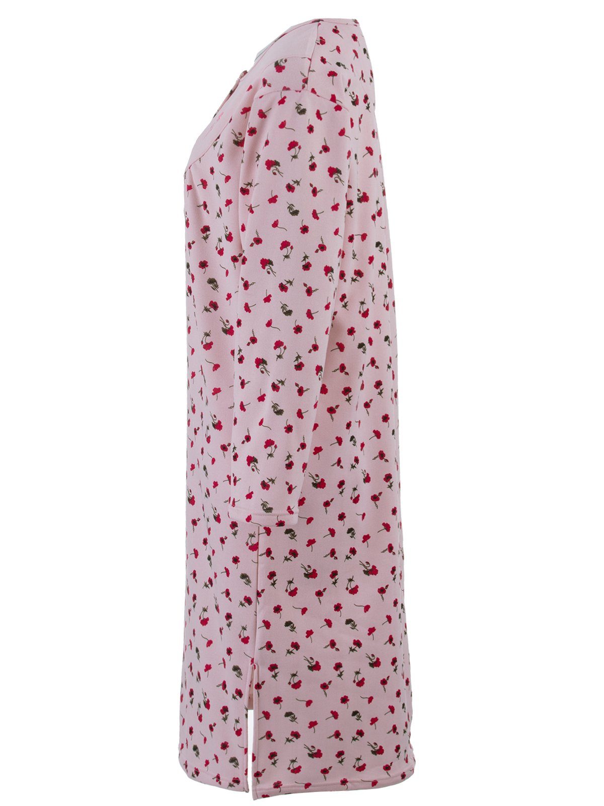 zeitlos Nachthemd Thermo Nachthemd - Mohnblumendruck Stickblume günstig online kaufen