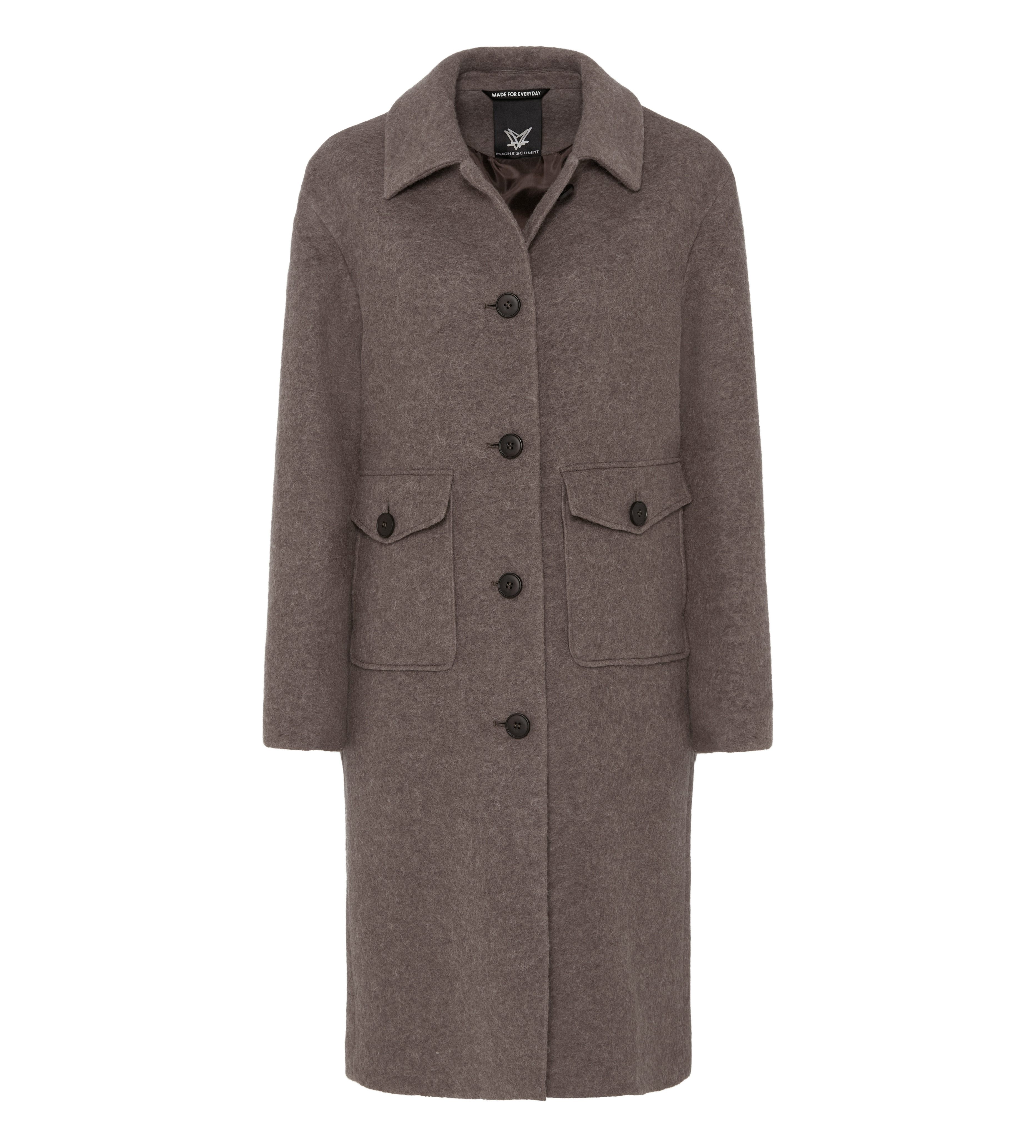 Fuchs Schmitt Wollmantel Wollmantel aufgesetzte Taschen, Regular Fit – Bild 5 von 5